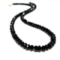 Black Onyx gemstone beaded necklace, Jewelry