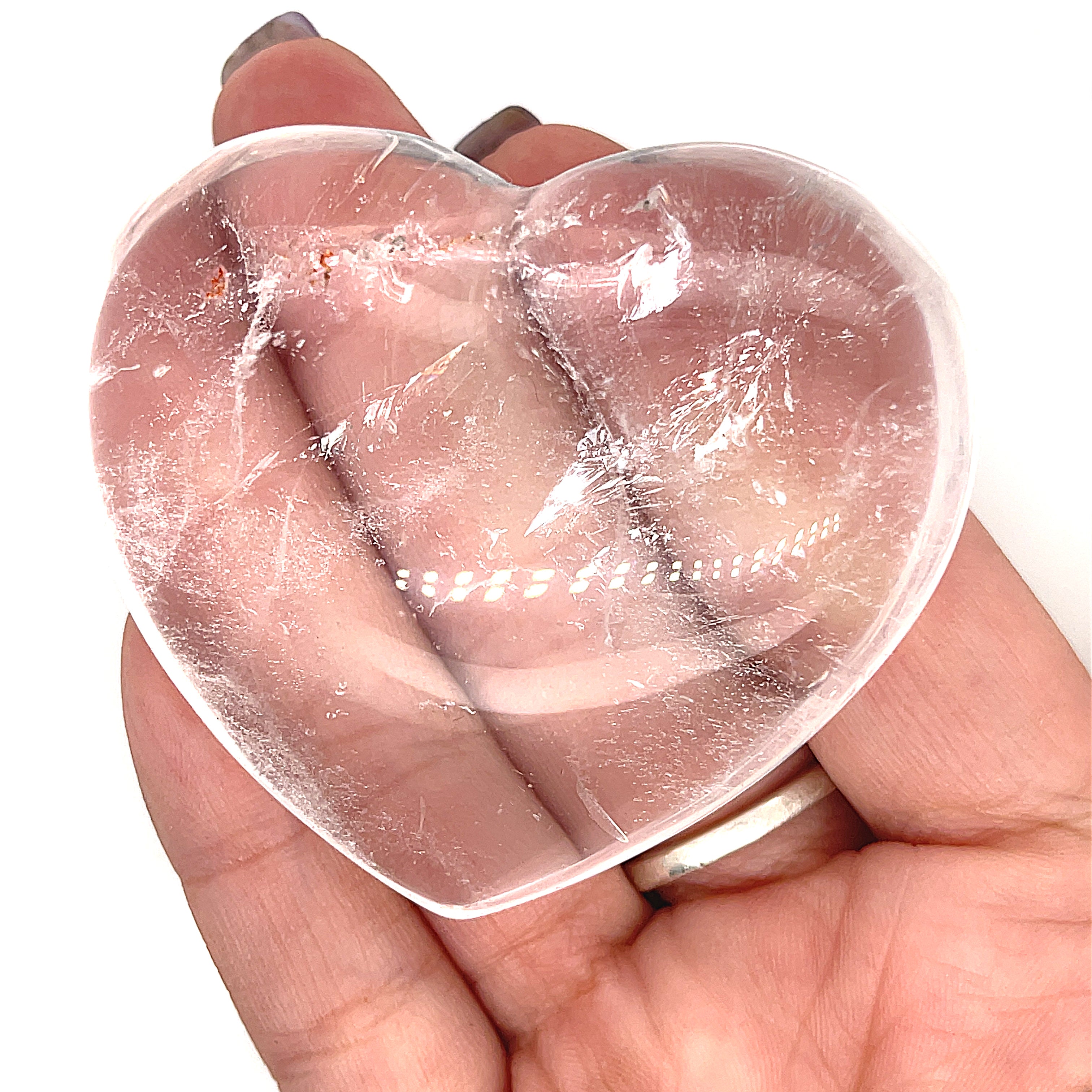 Clear Quartz Gemstones hearts