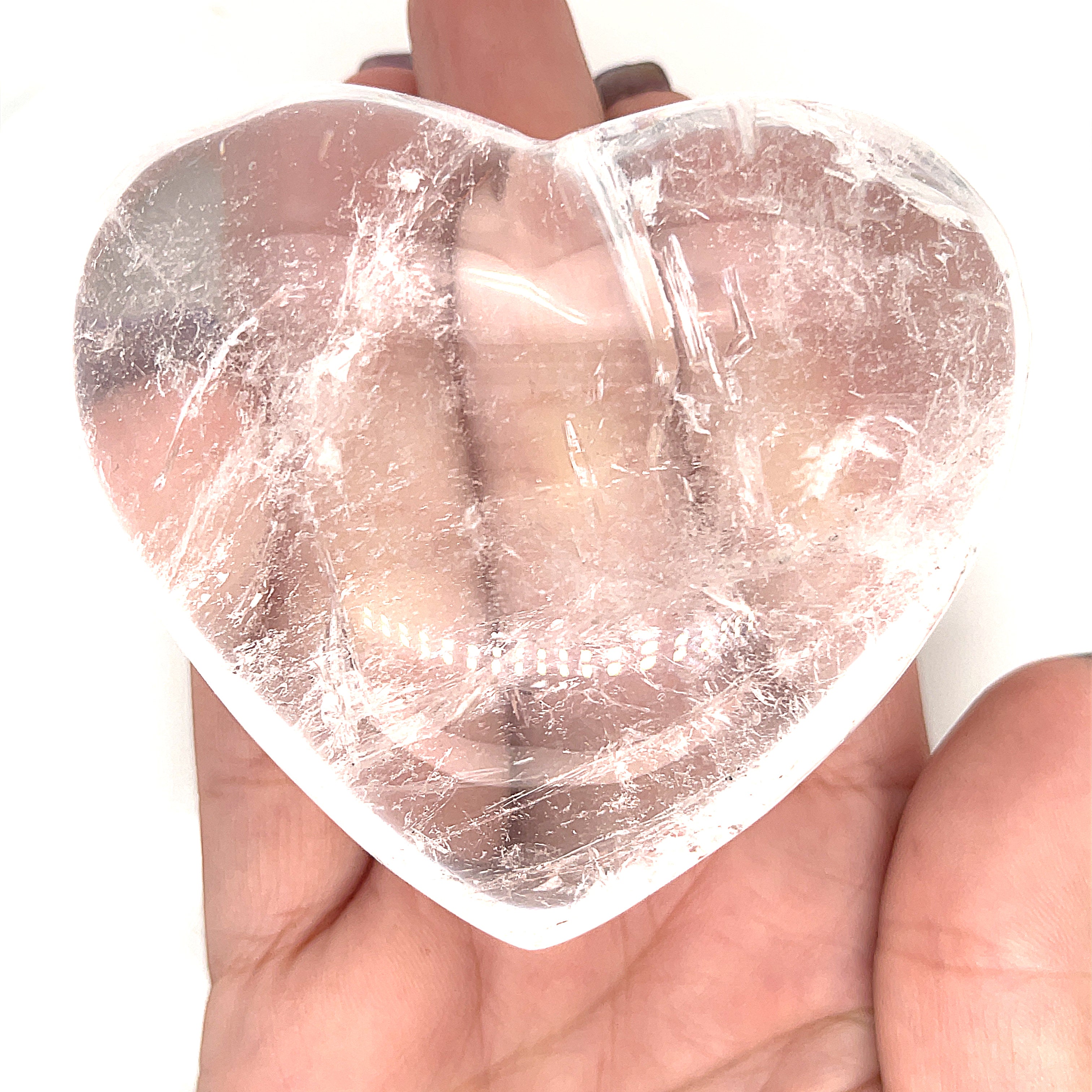 Clear Quartz Gemstones hearts