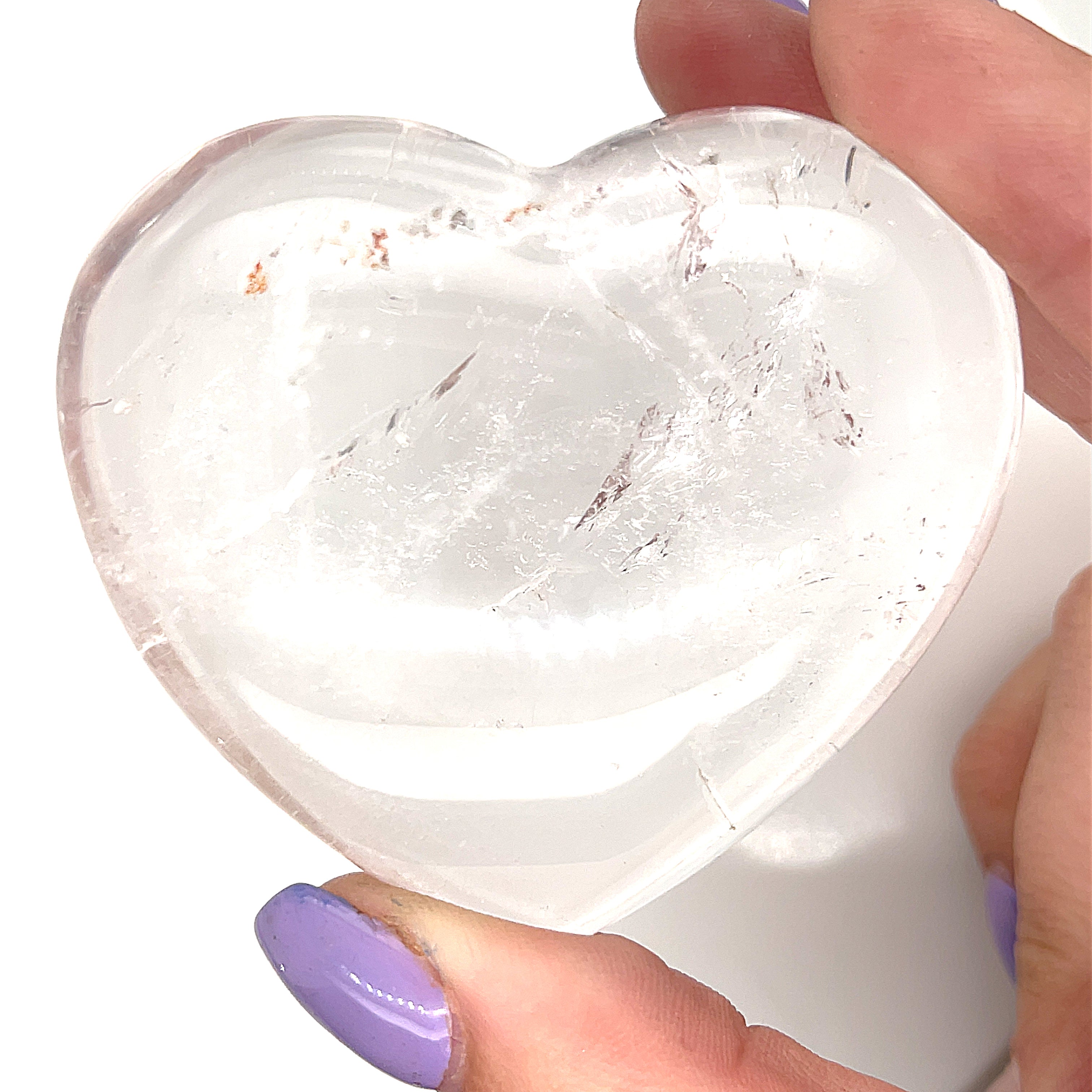 Clear Quartz Gemstones hearts