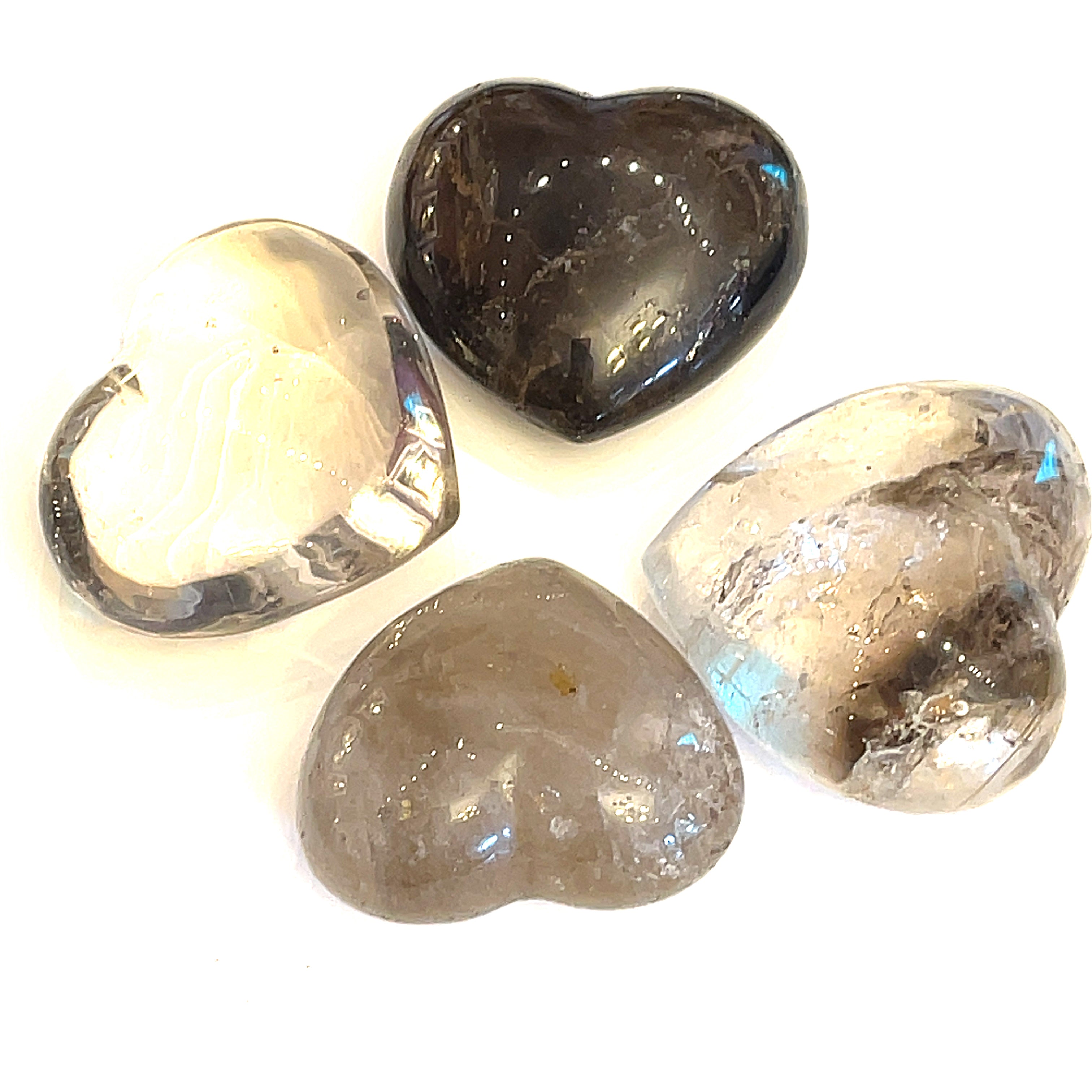 Smokey Quartz Gemstone Hearts