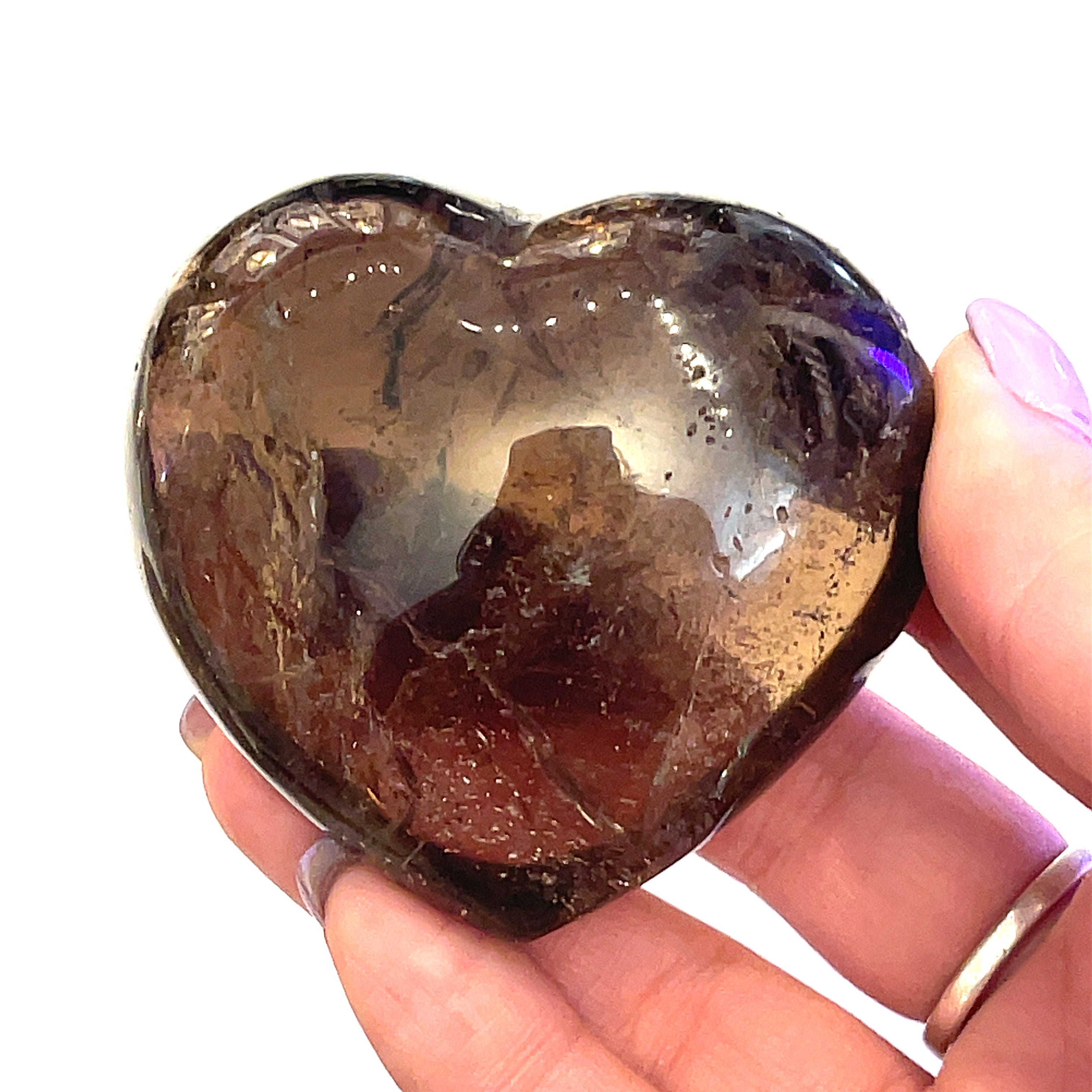 Smokey Quartz Gemstone Hearts