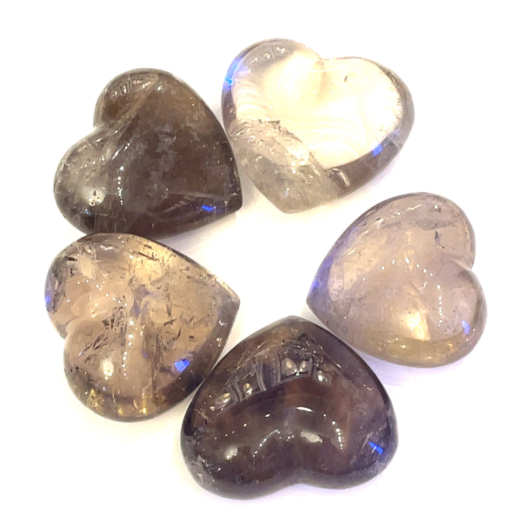 Smokey Quartz Gemstone Hearts