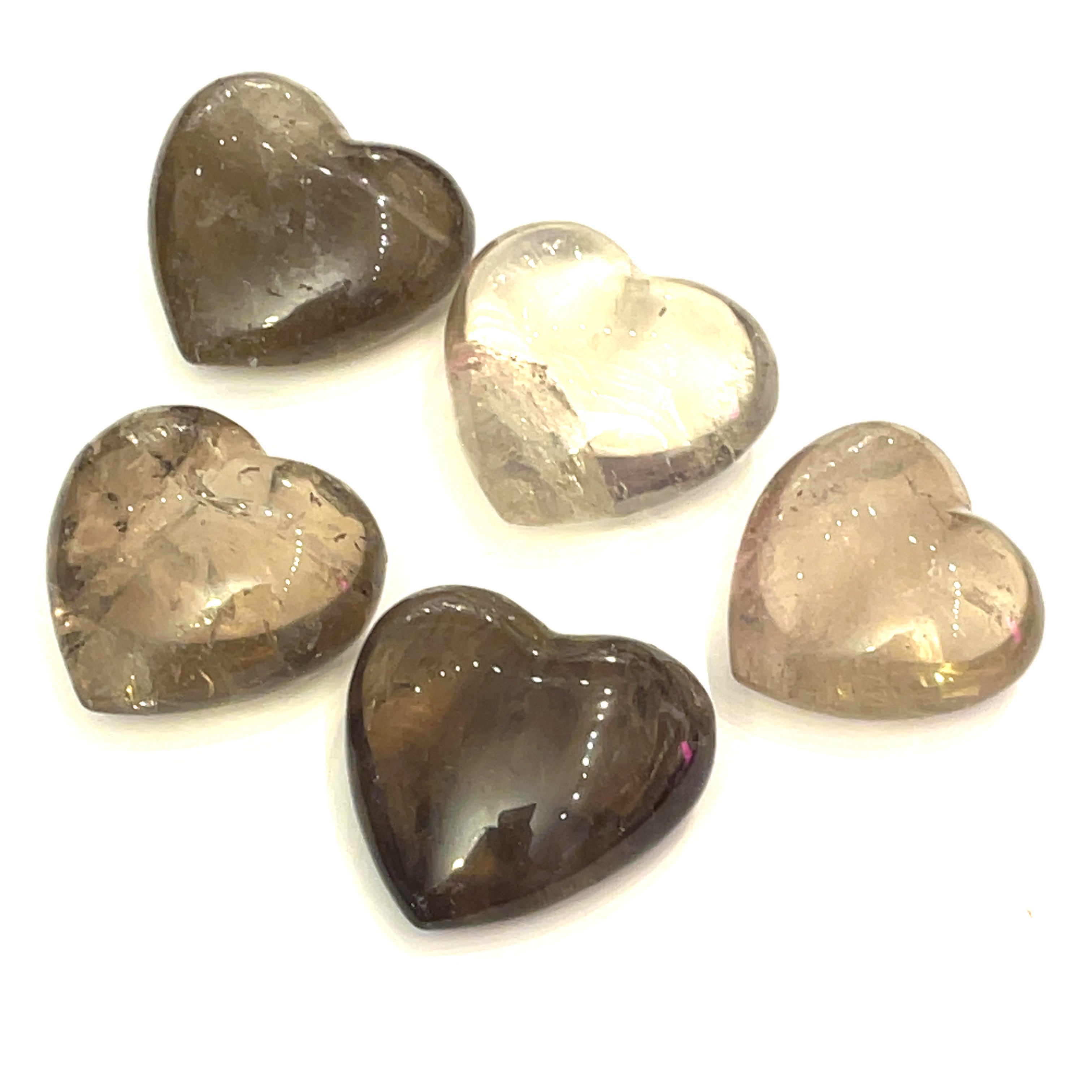Smokey Quartz Gemstone Hearts