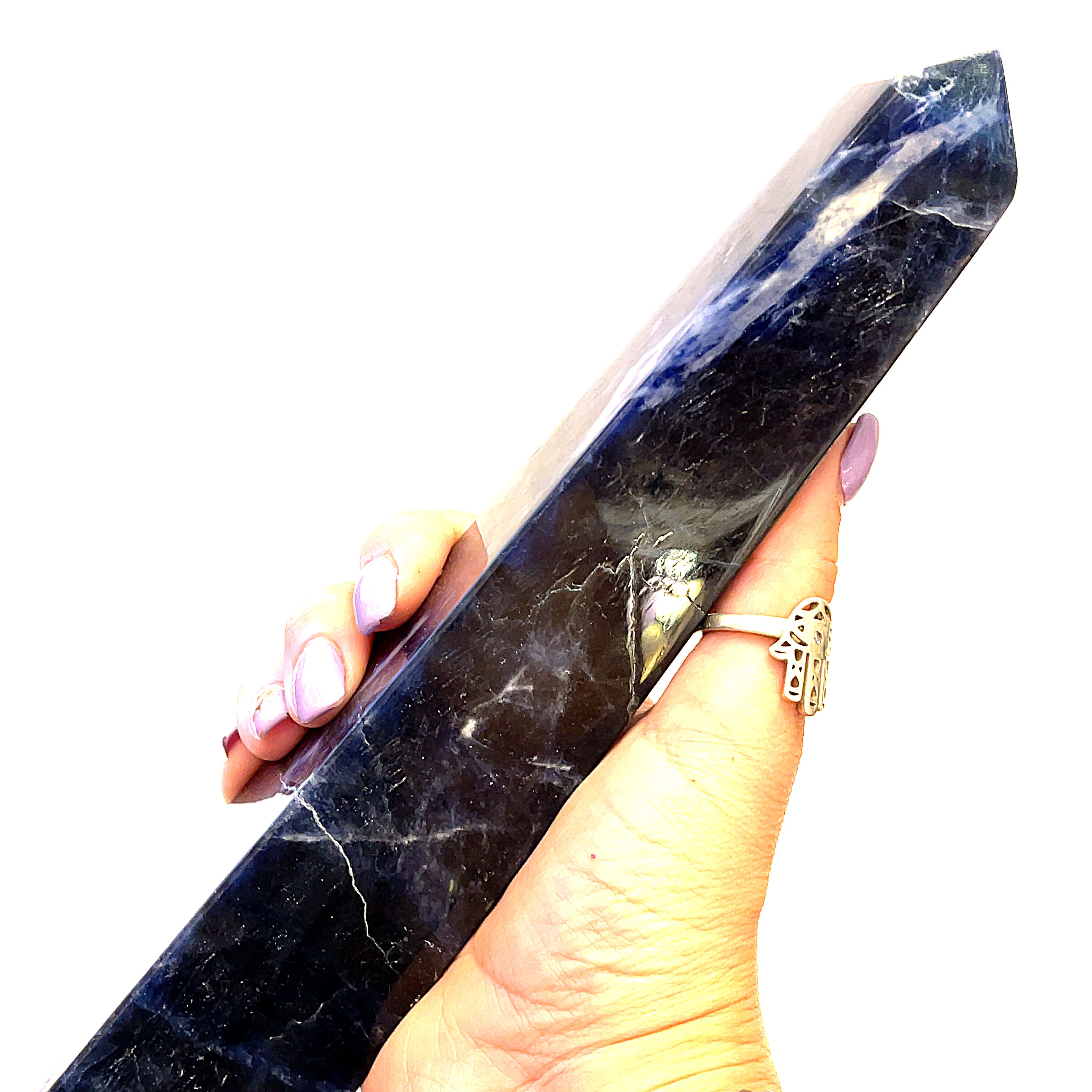 Sodalite Gemstone obelisk / Tower