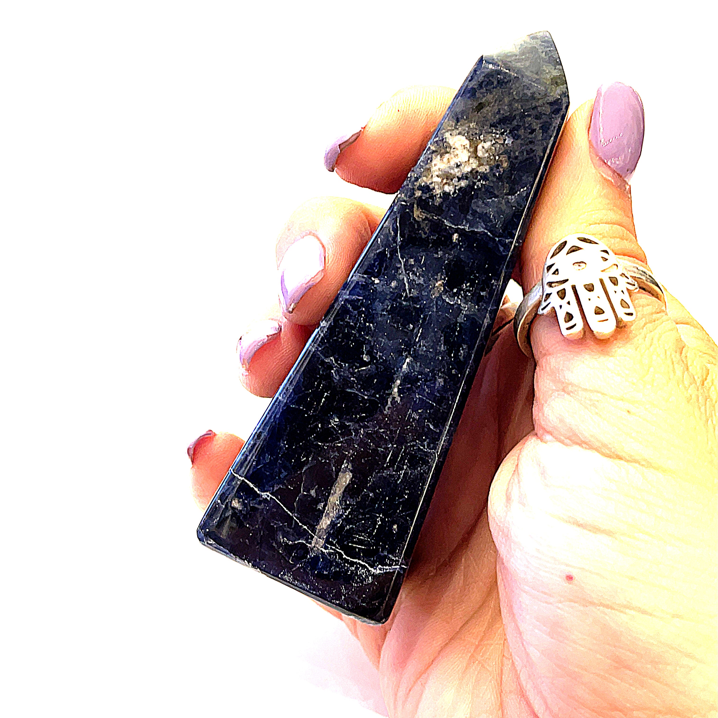 Sodalite Gemstone obelisk / Tower