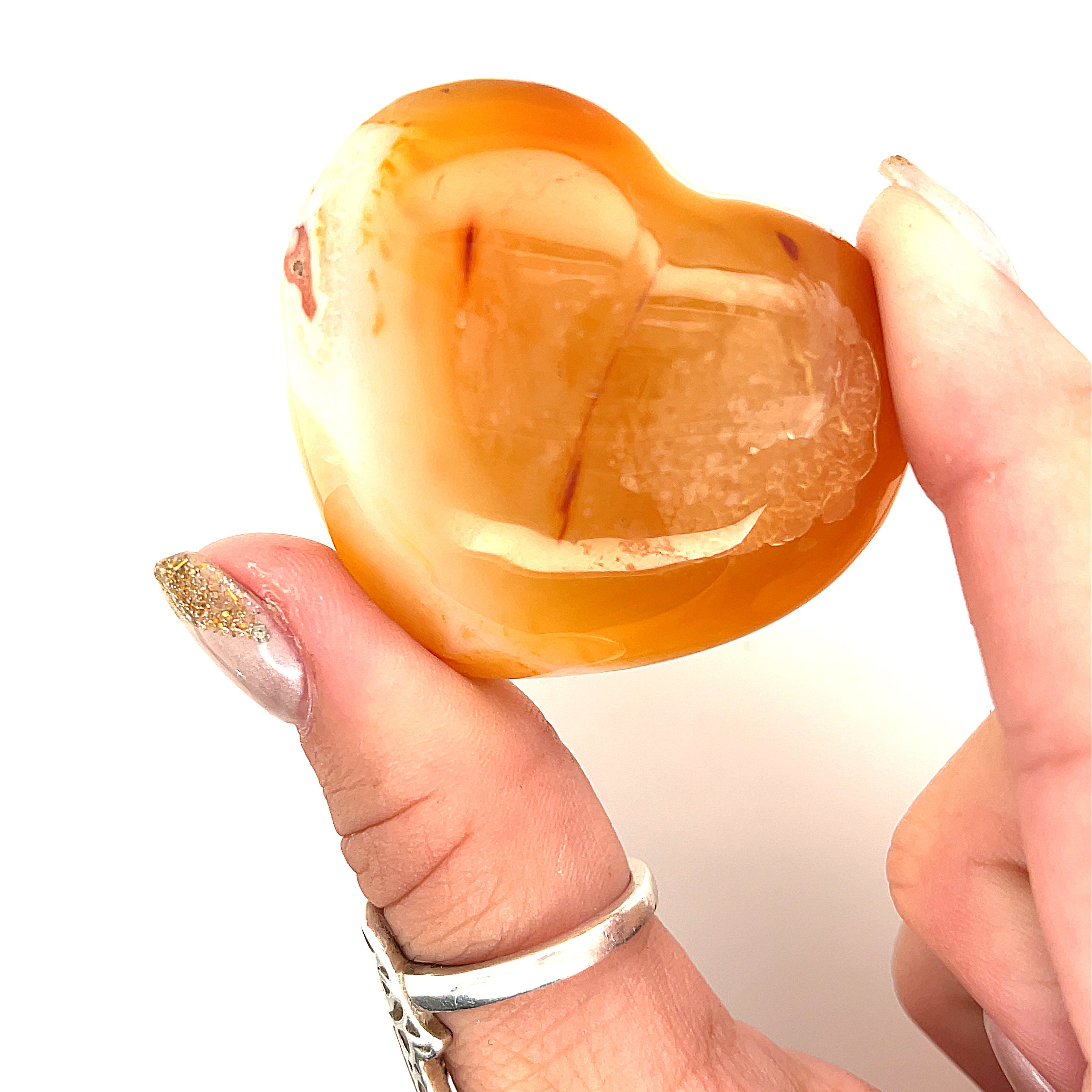 Carnelian Gemstone Hearts