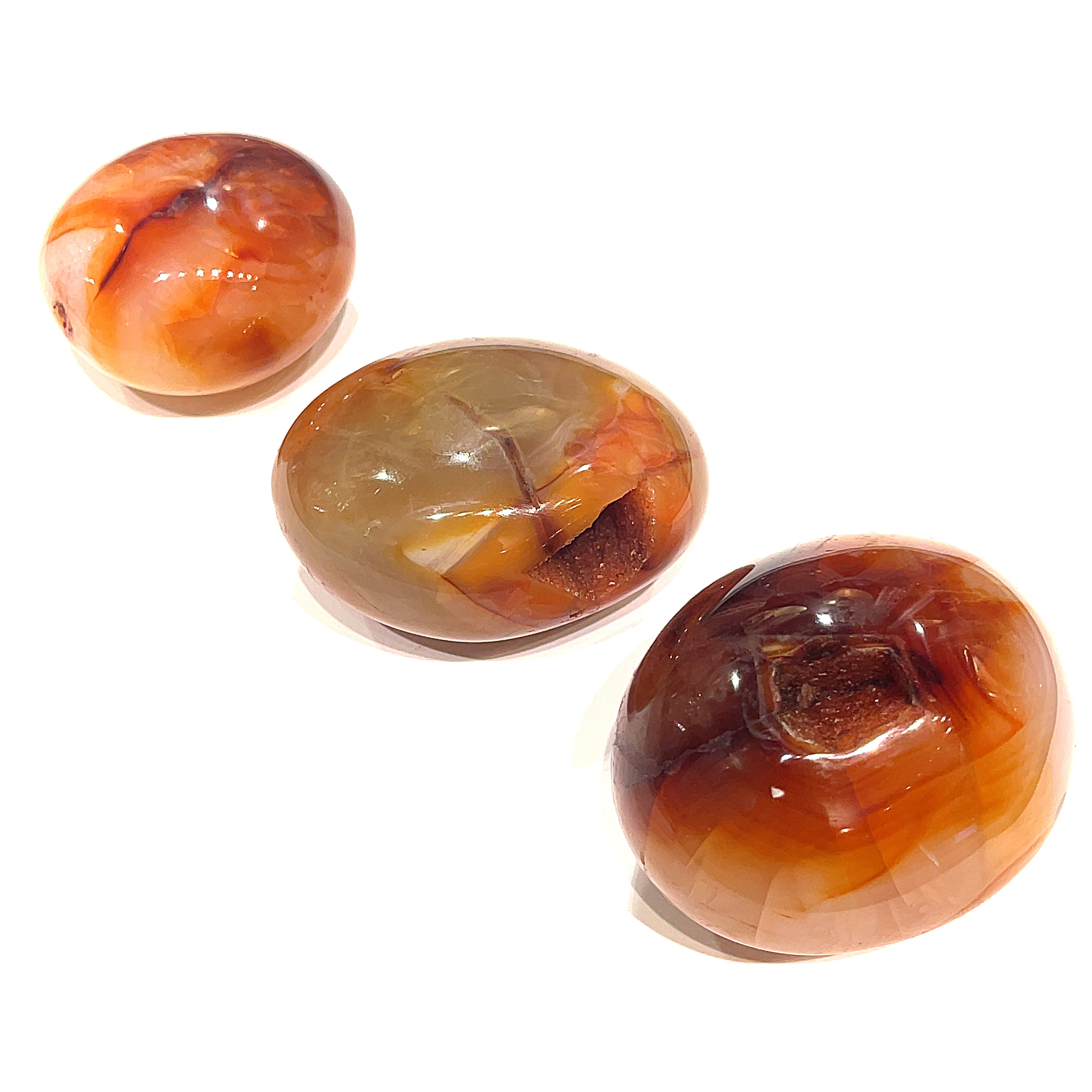 Carnelian Gemstone palm stones