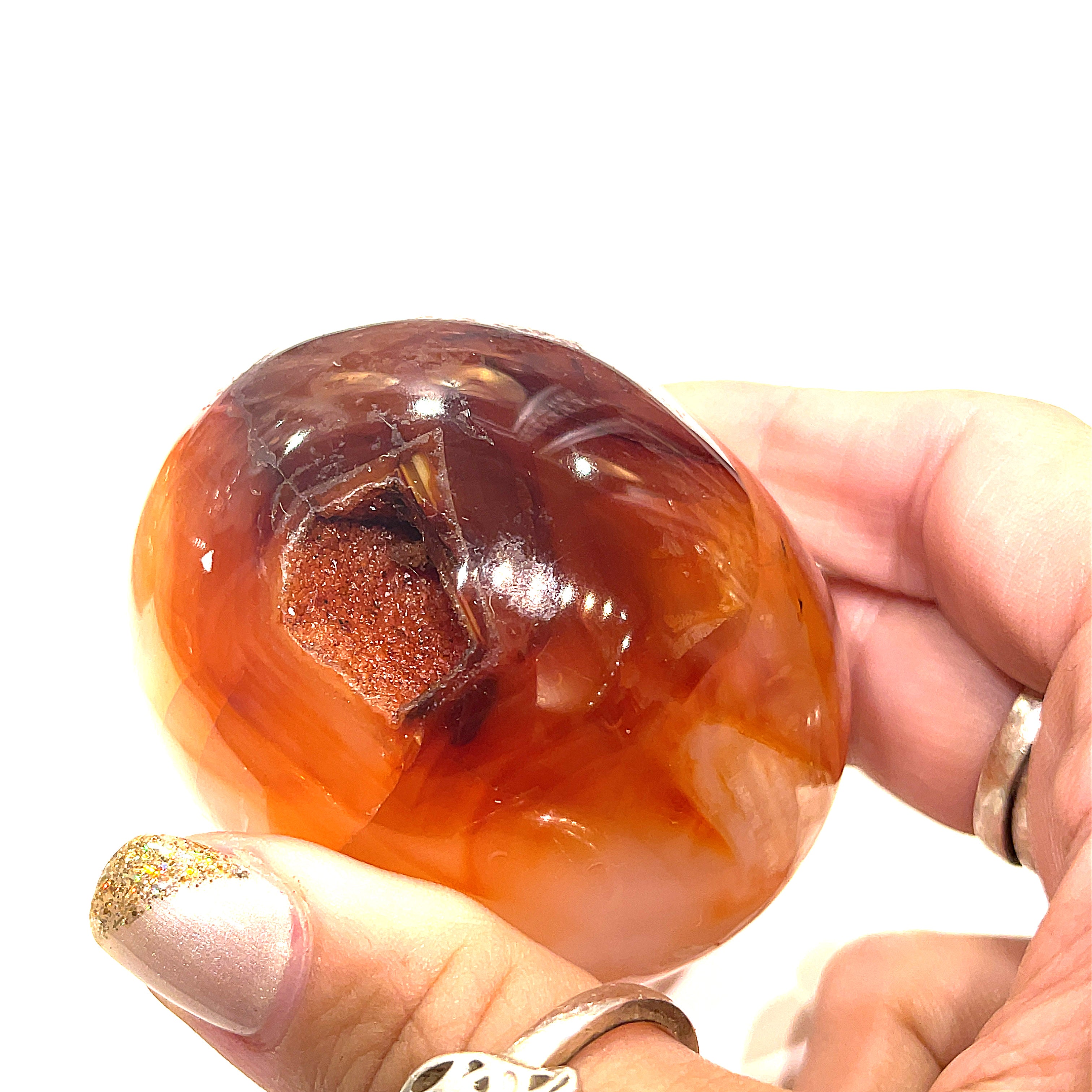 Carnelian Gemstone palm stones