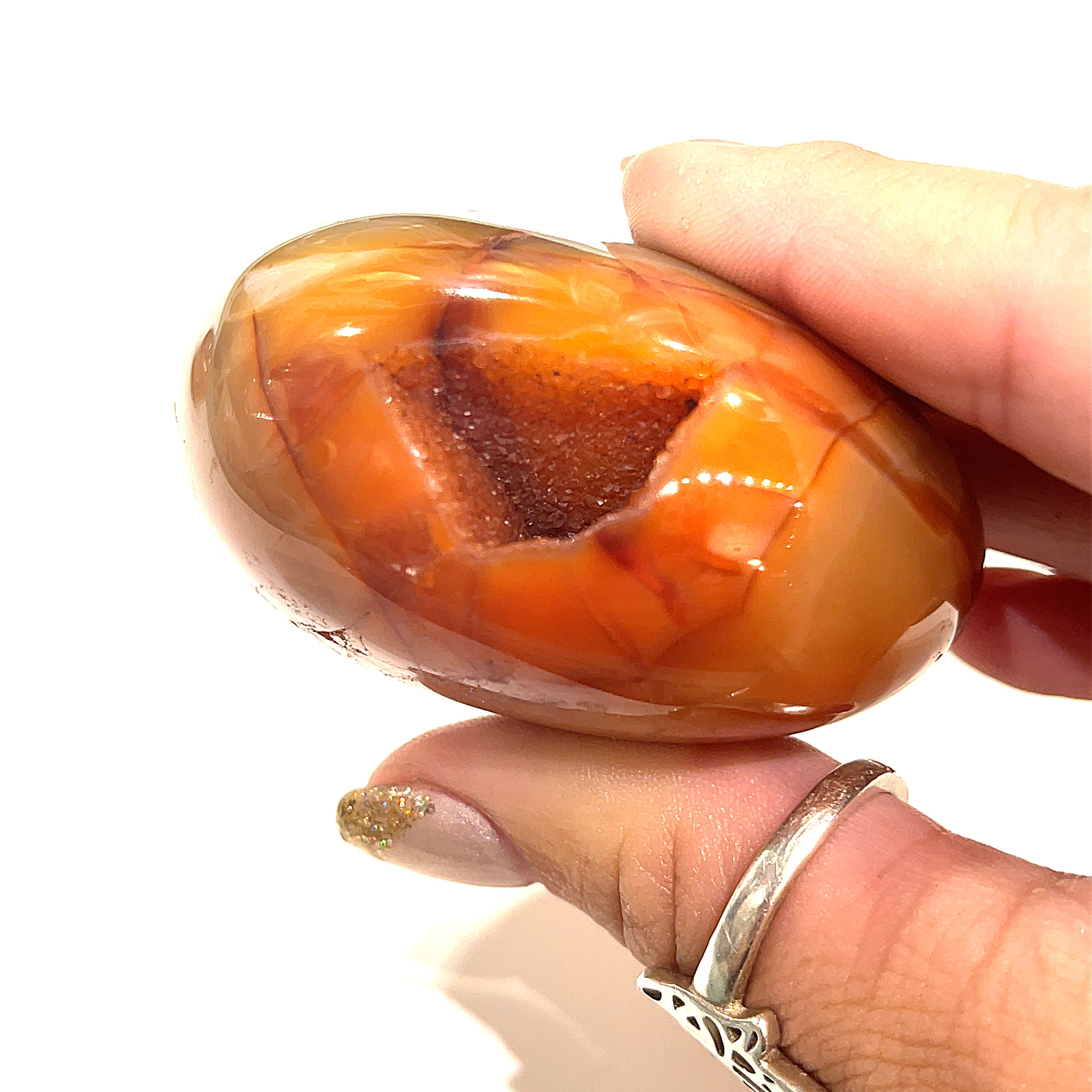Carnelian Gemstone palm stones