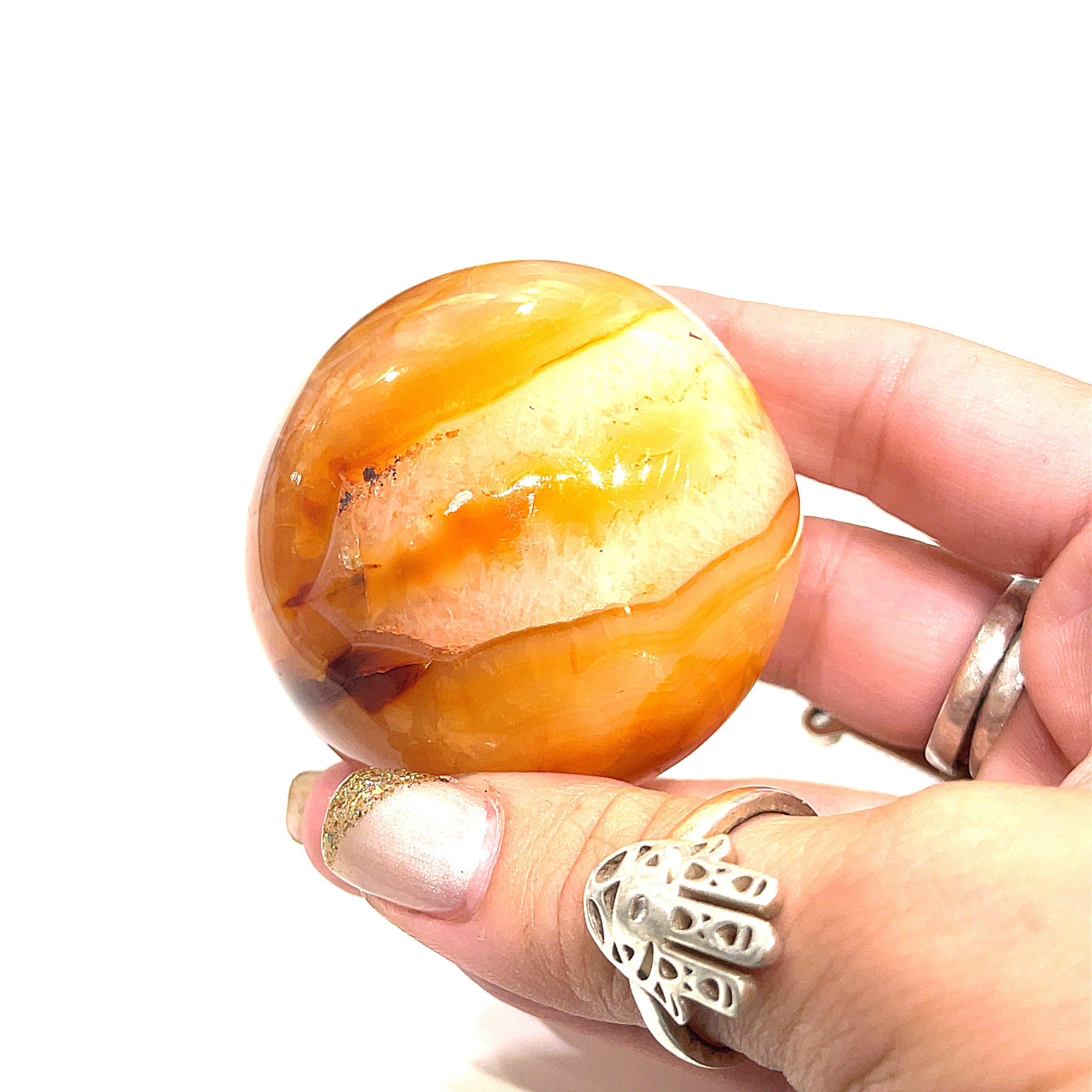 Carnelian Gemstone palm stones