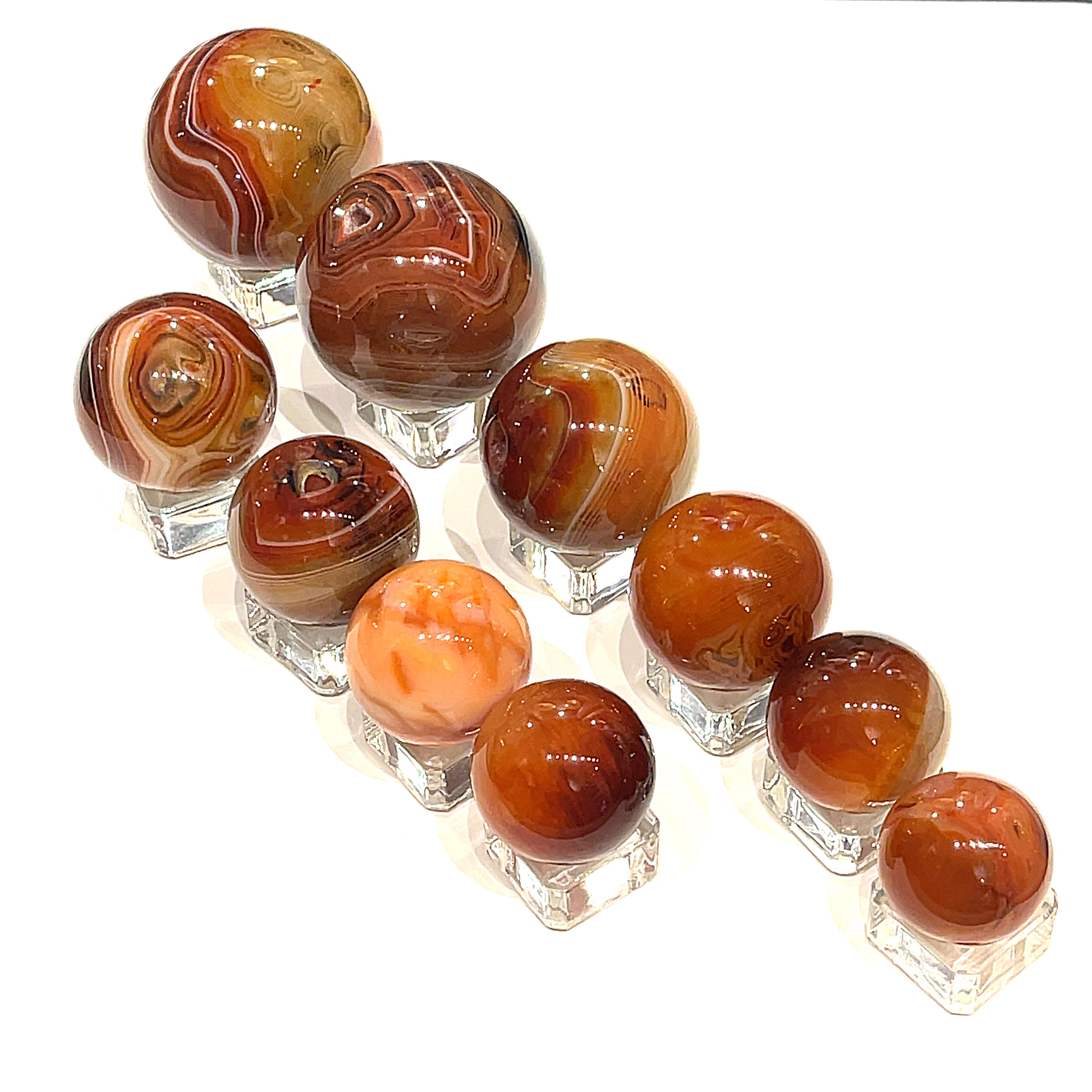 Carnelian gemstone Sphere