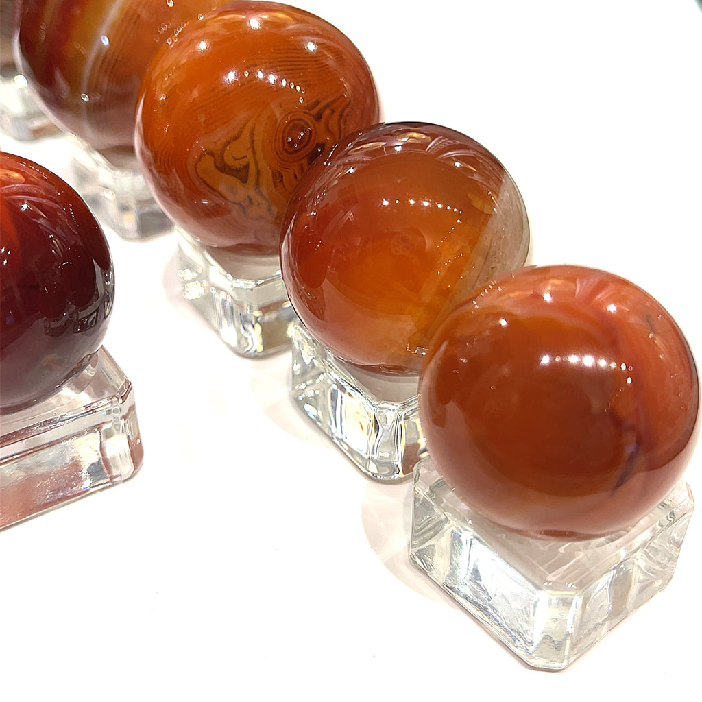 Carnelian gemstone Sphere