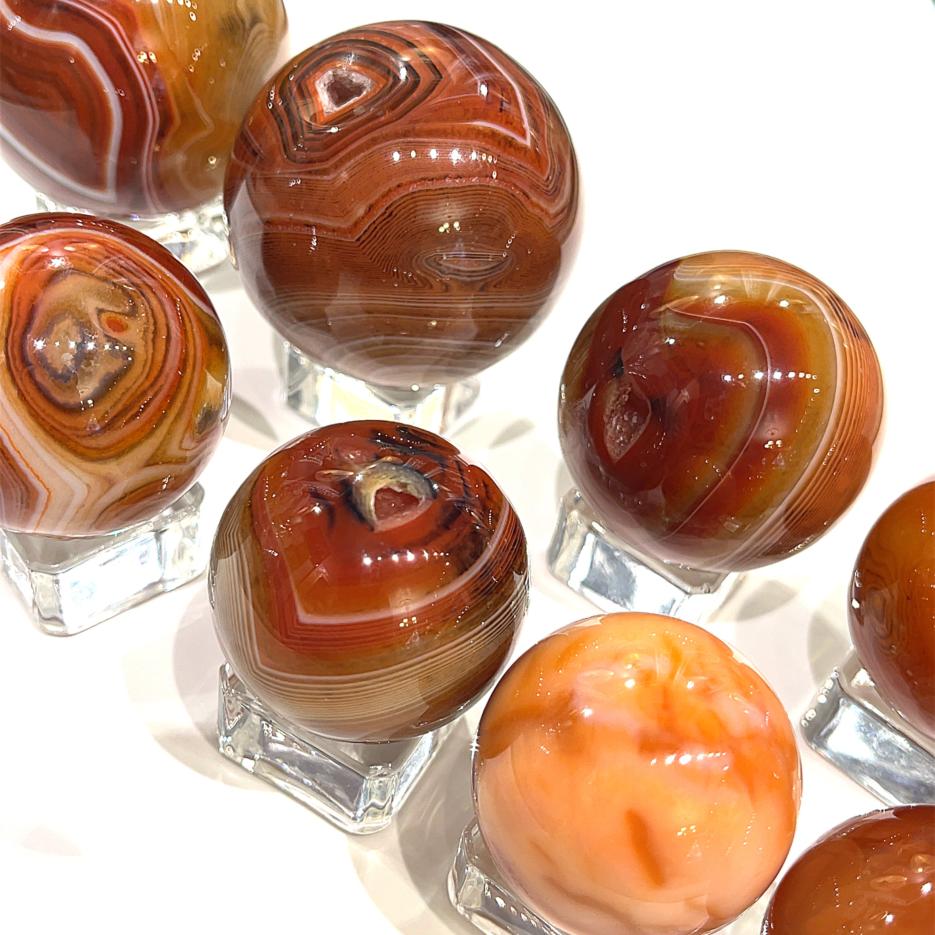 Carnelian gemstone Sphere