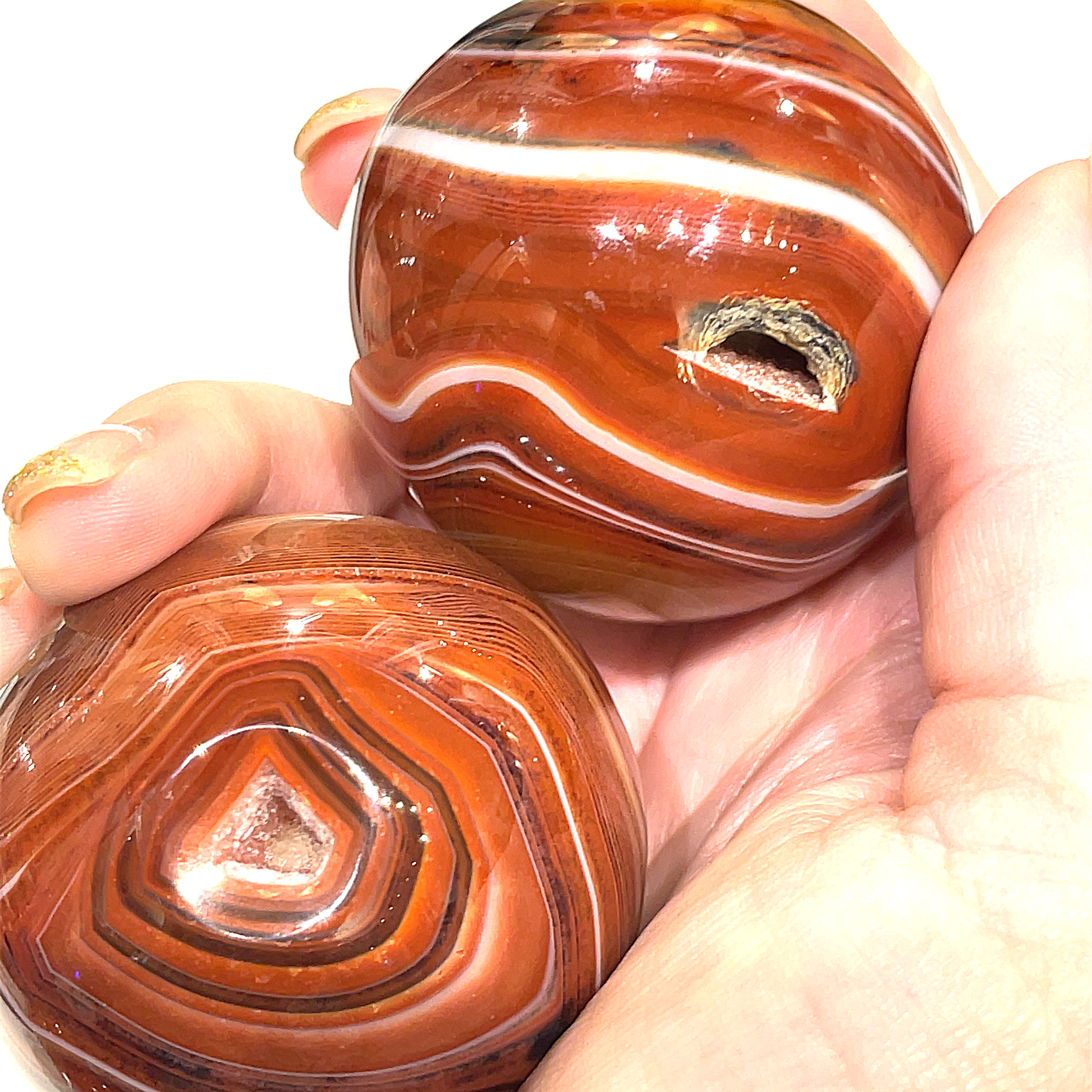Carnelian gemstone Sphere