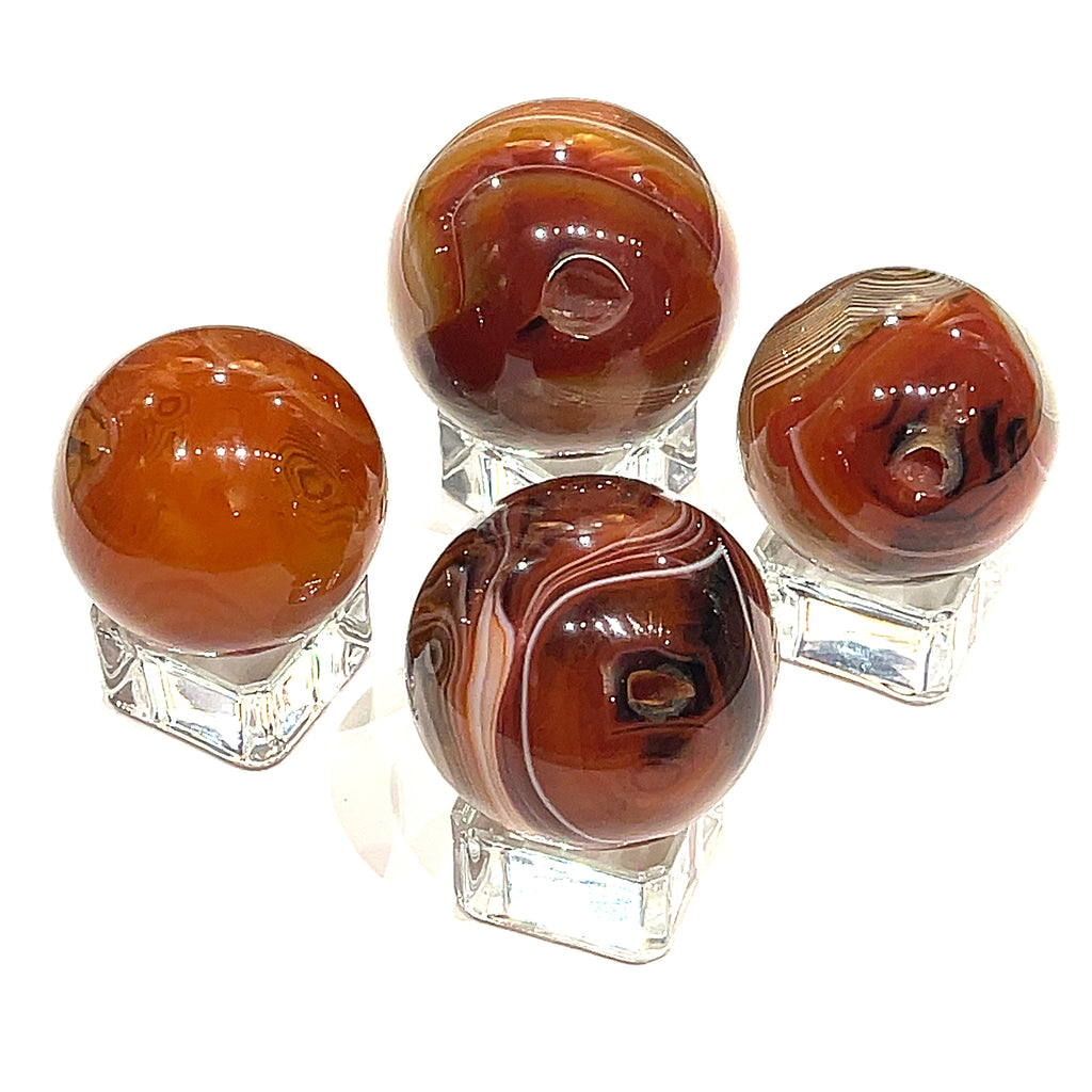 Carnelian gemstone Sphere