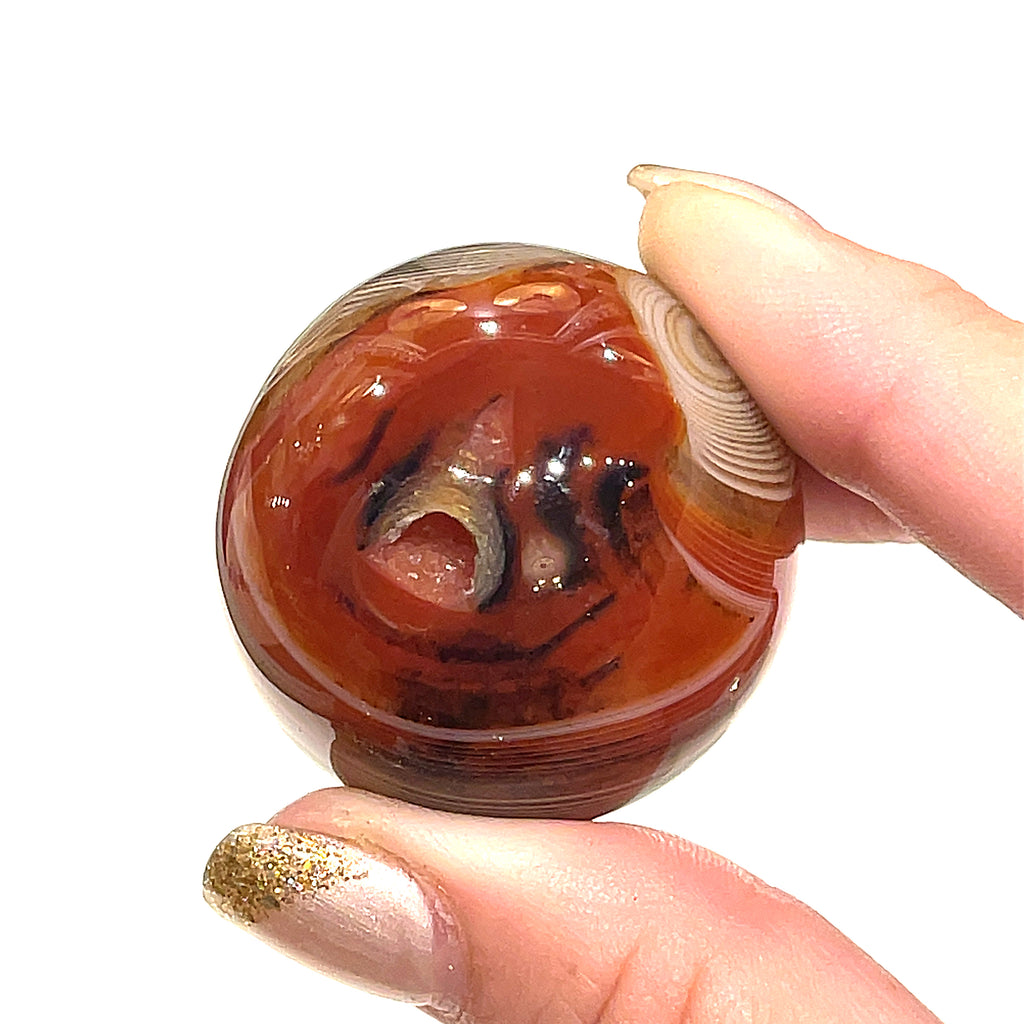 Carnelian gemstone Sphere