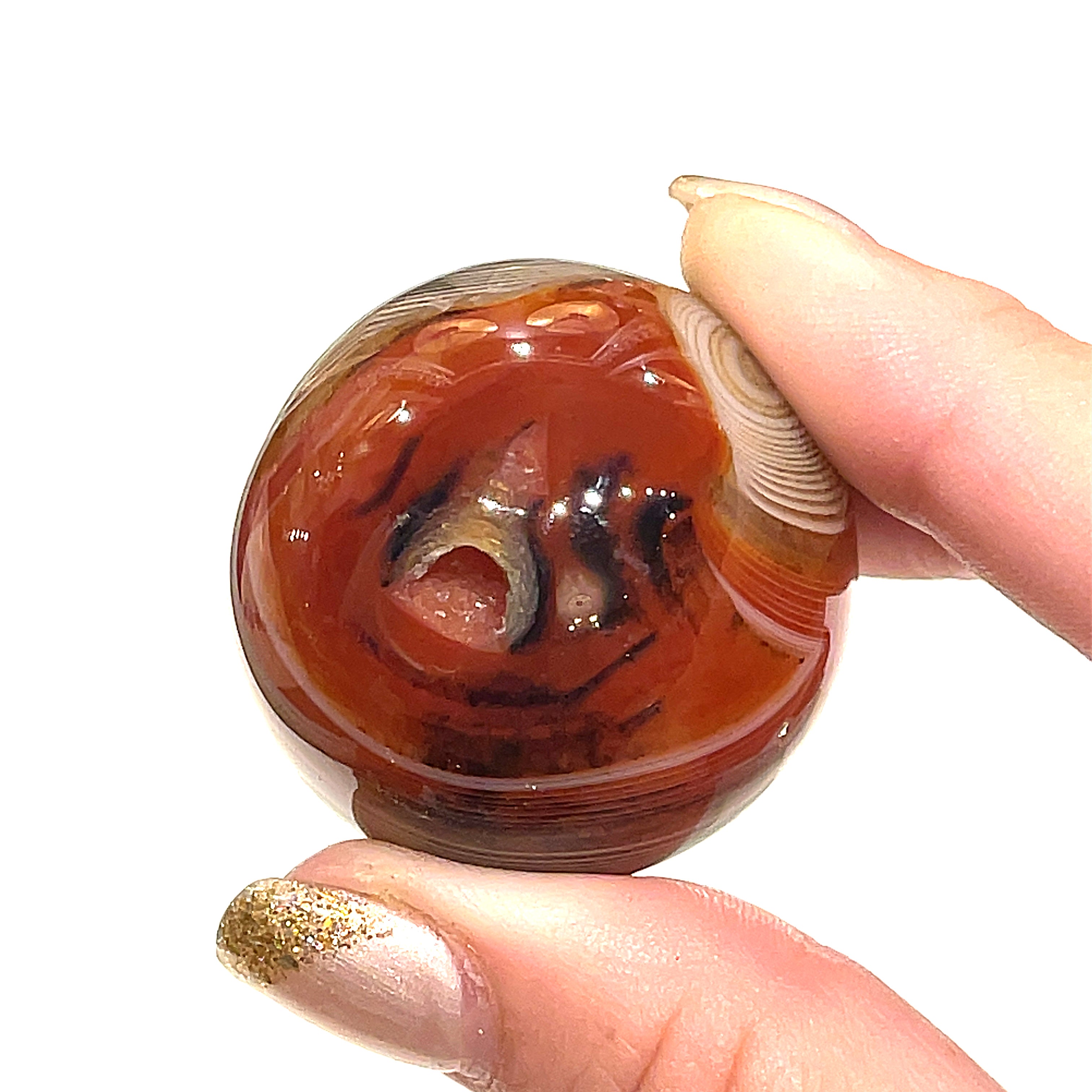 Carnelian gemstone Sphere