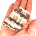 Zebra Calcite,  Raw gemstone (Mexico)
