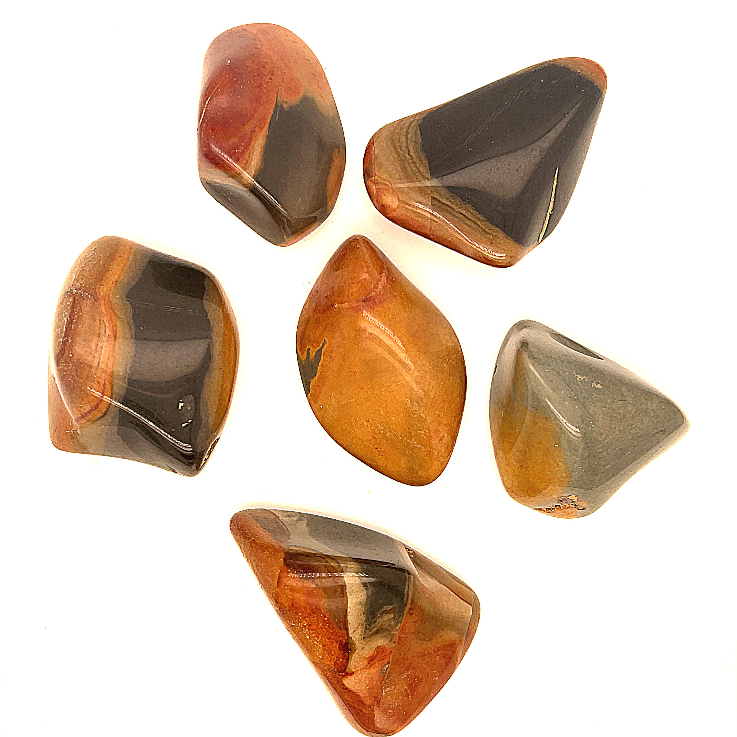 Polychrome Jasper tumbled gemstone