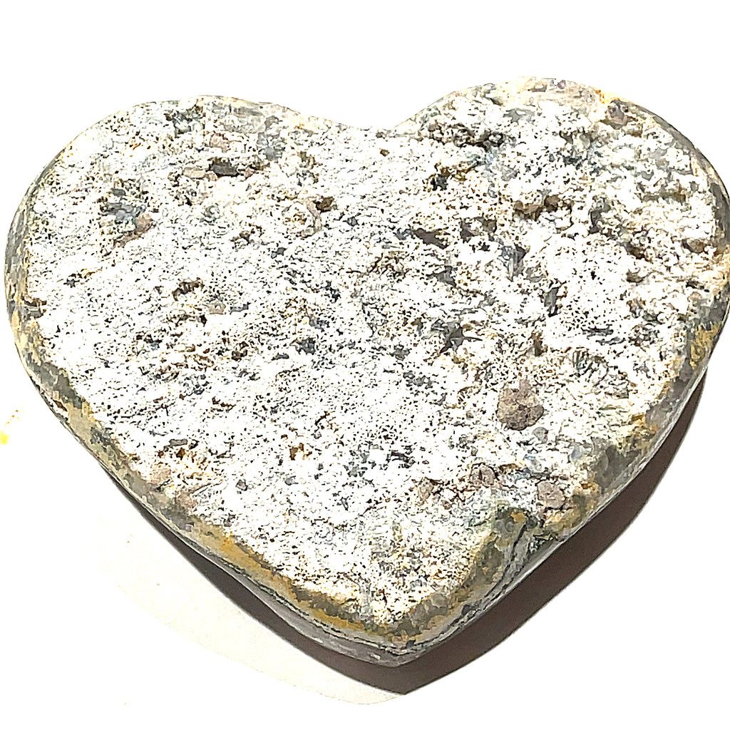 Amethyst Gemstone Hearts (Larger Size)-  druzzy hearts from Uruguay