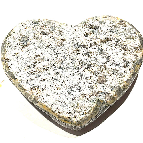 Amethyst Gemstone Hearts (Larger Size)-  druzzy hearts from Uruguay