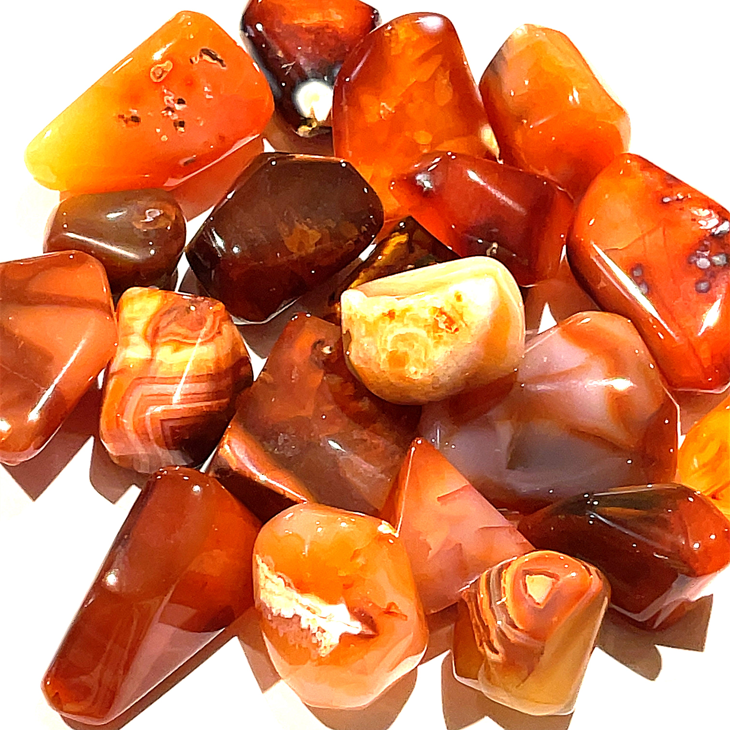 Carnelian tumbled Gemstones