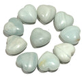 Amazonite gemstones hearts