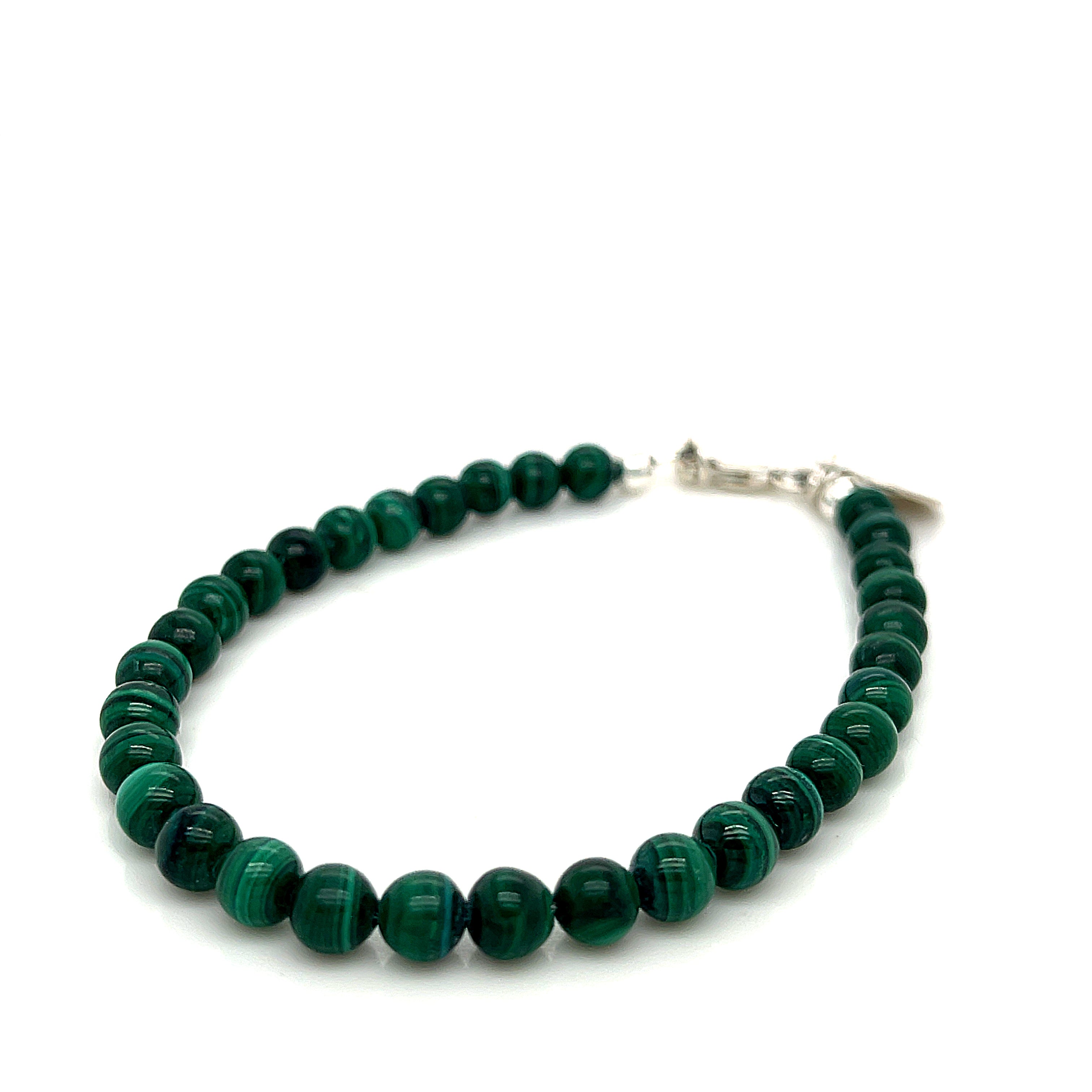 Malachite Beaded Gemstone Bracelet