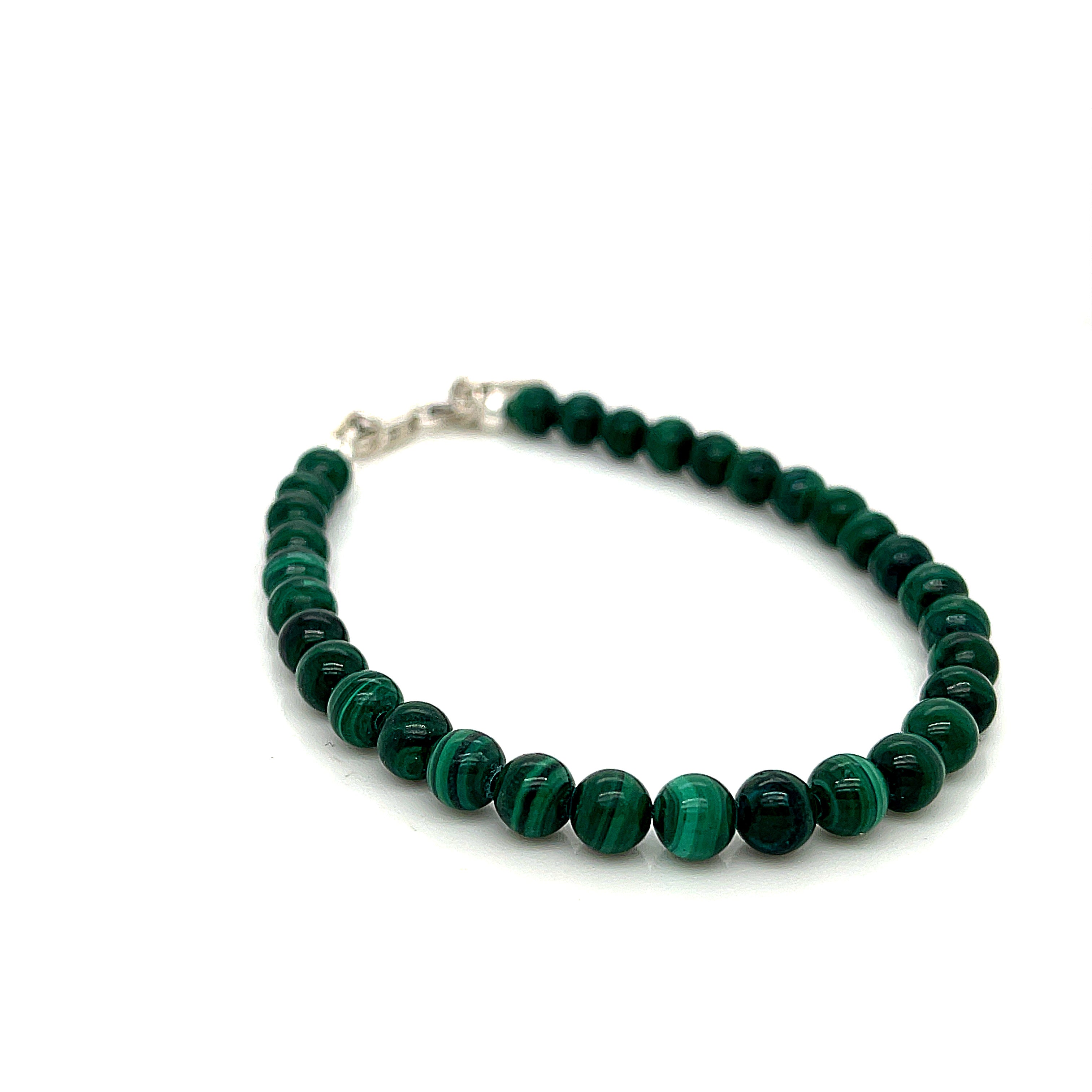 Malachite Beaded Gemstone Bracelet