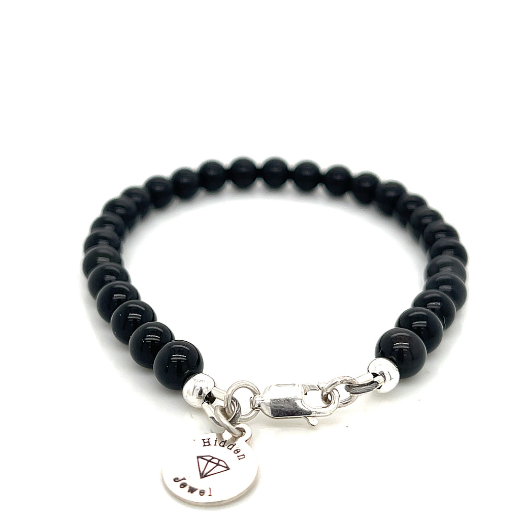 Rainbow Obsidian gemstone bracelet