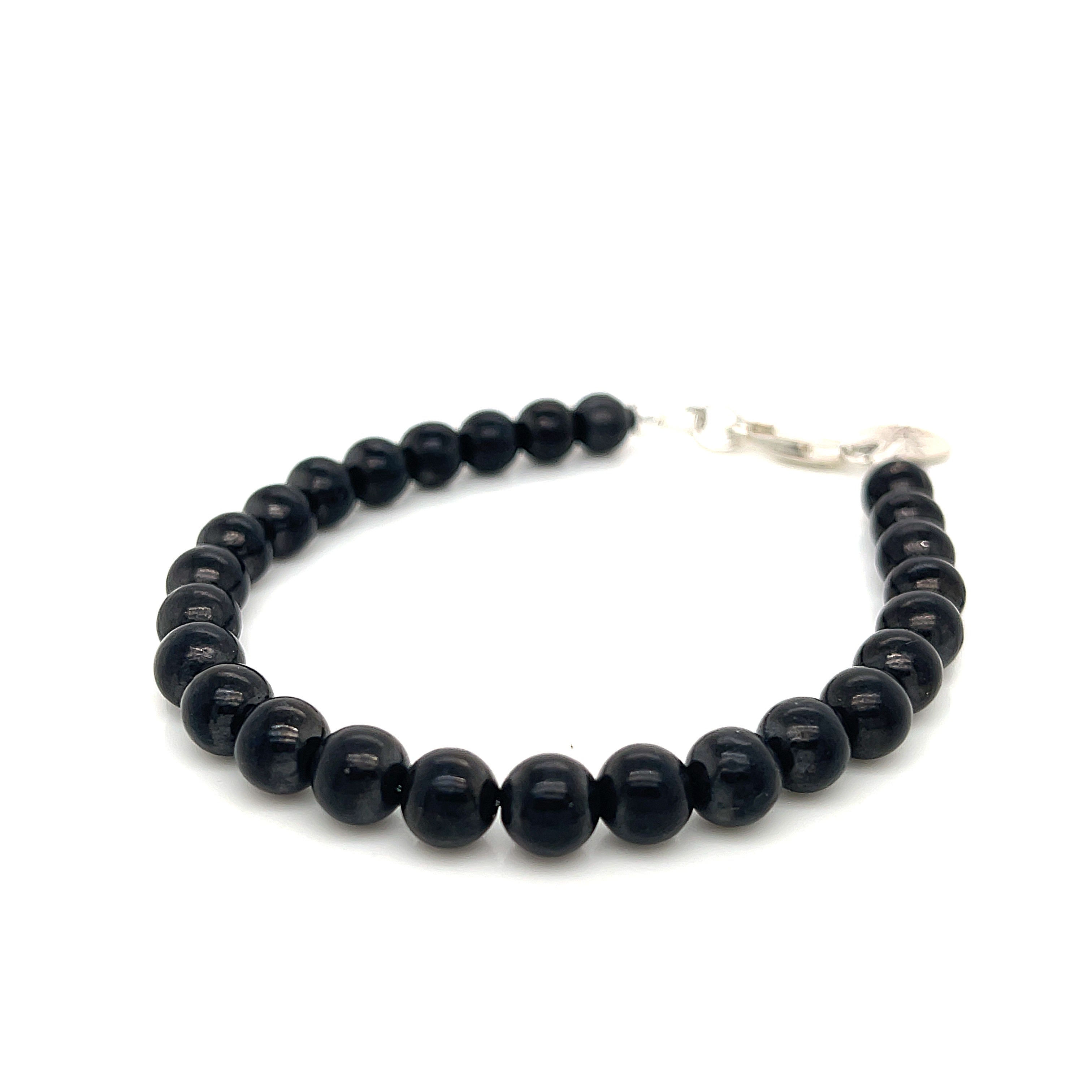 Shungite gemstone stone bracelet, size 7