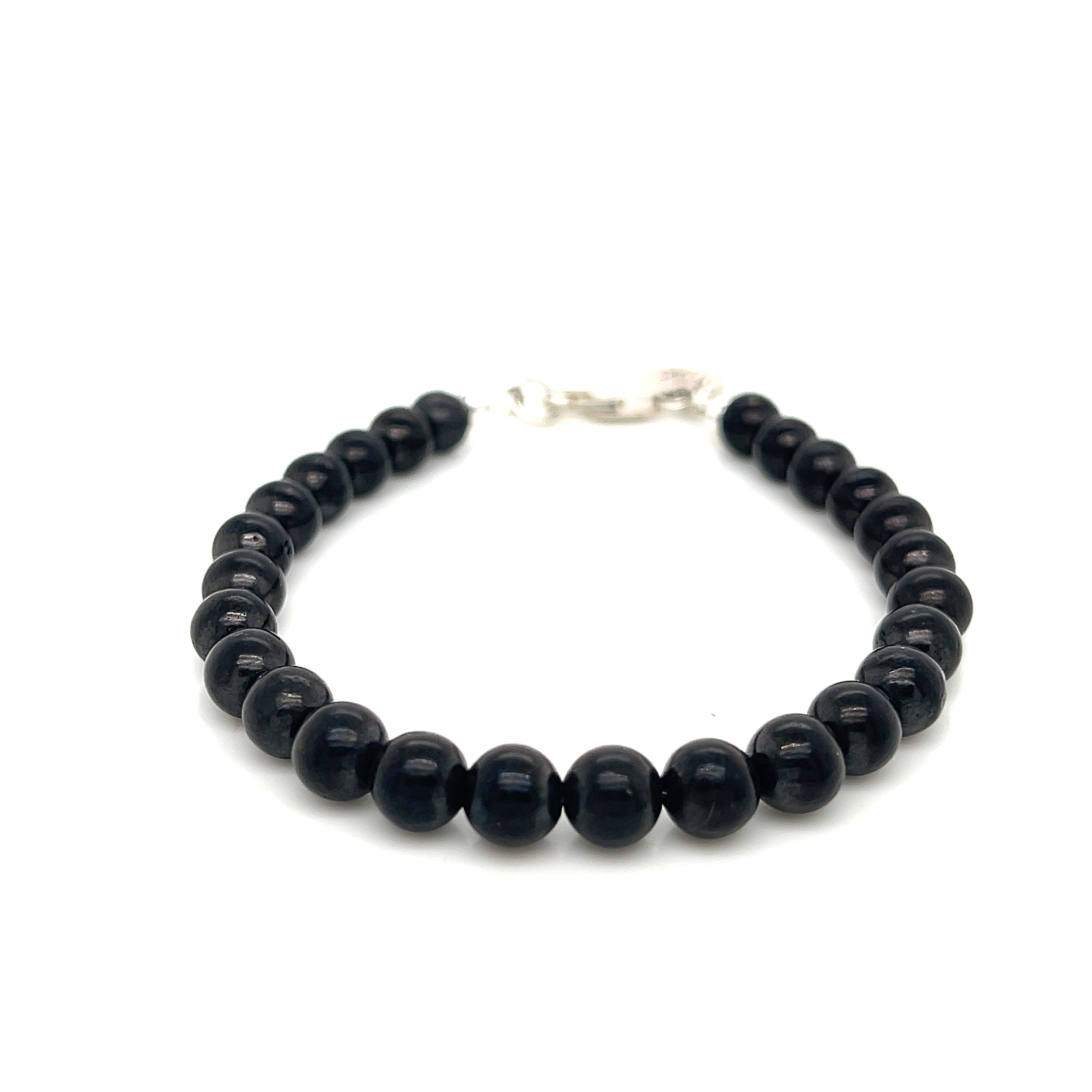 Shungite gemstone stone bracelet, size 7