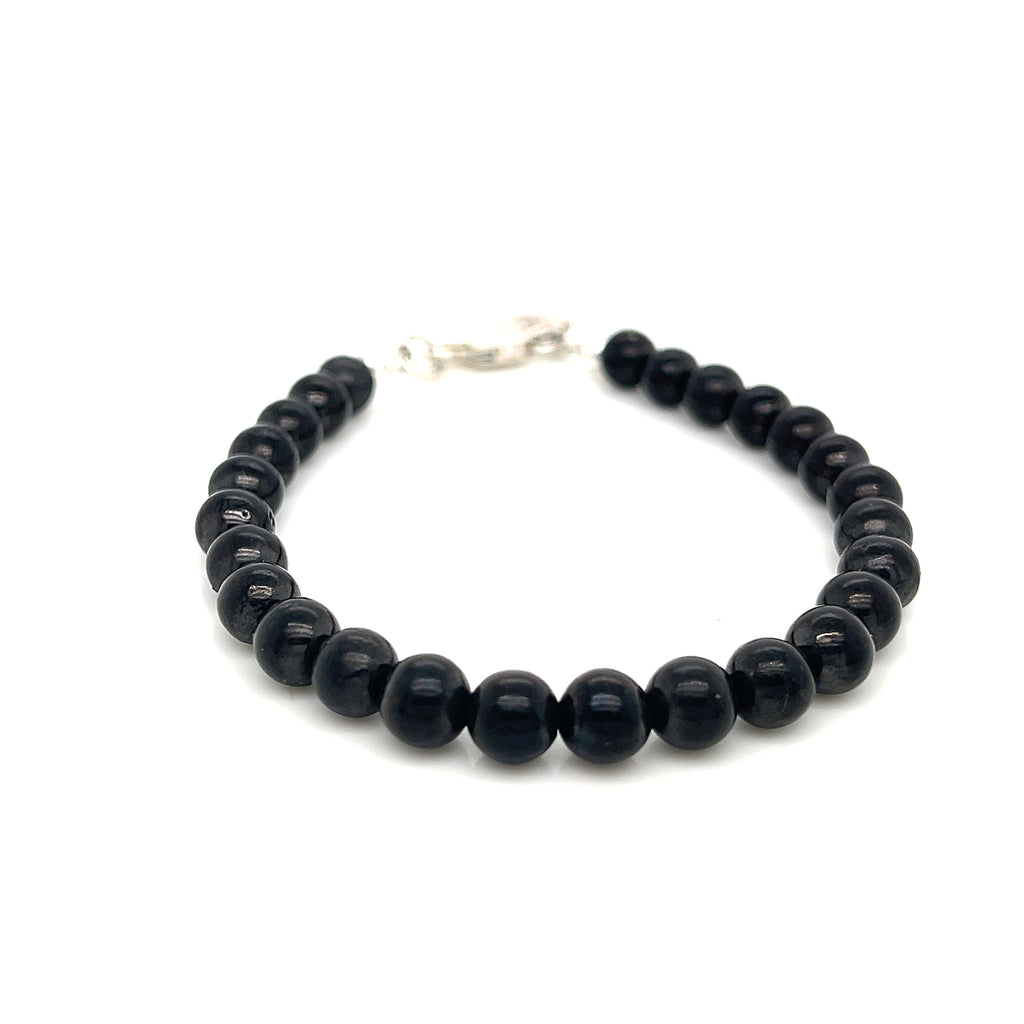 Shungite gemstone stone bracelet, size 7