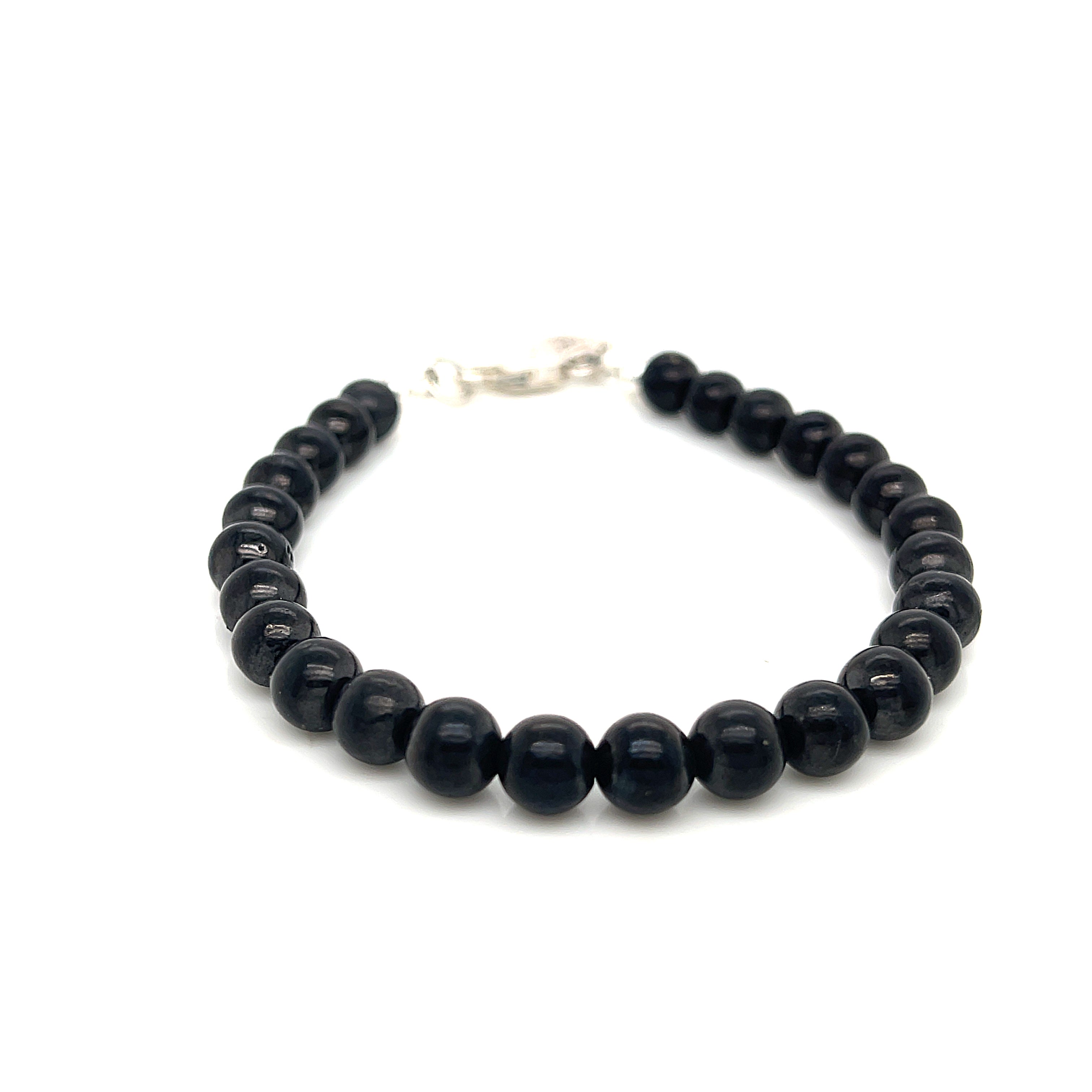 Shungite gemstone stone bracelet, size 7