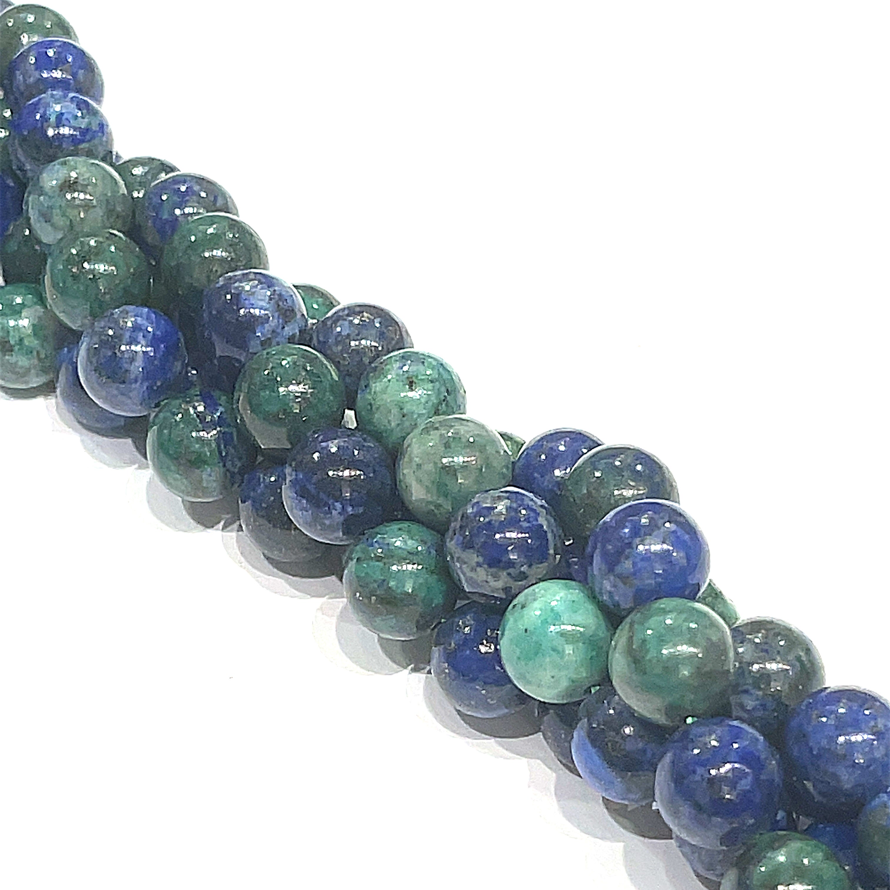 Azurite / Malachite Gemstone Strands (Afghanistan), jewelry supply