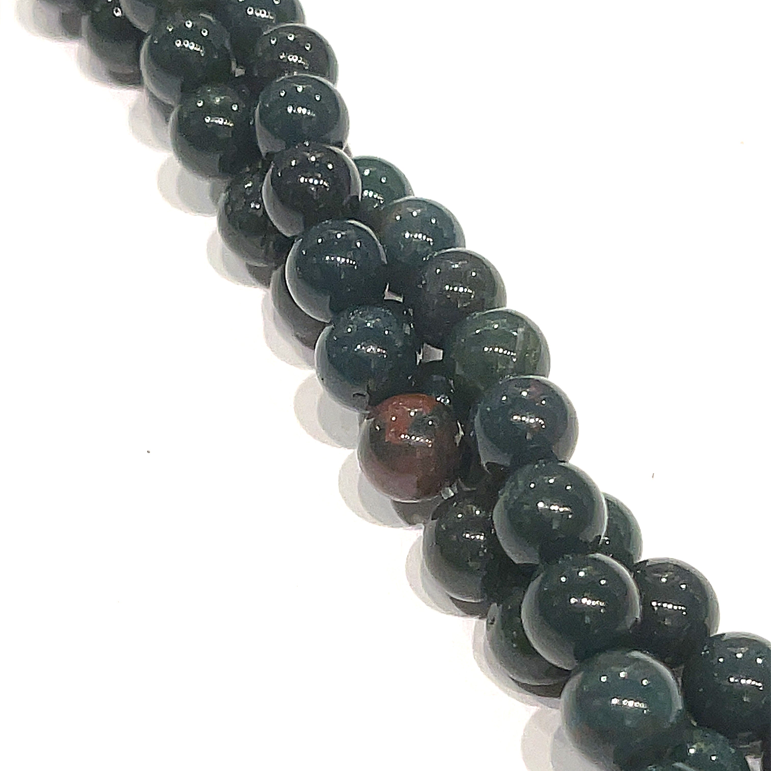 Bloodstone gemstone strands, jewelry supplies