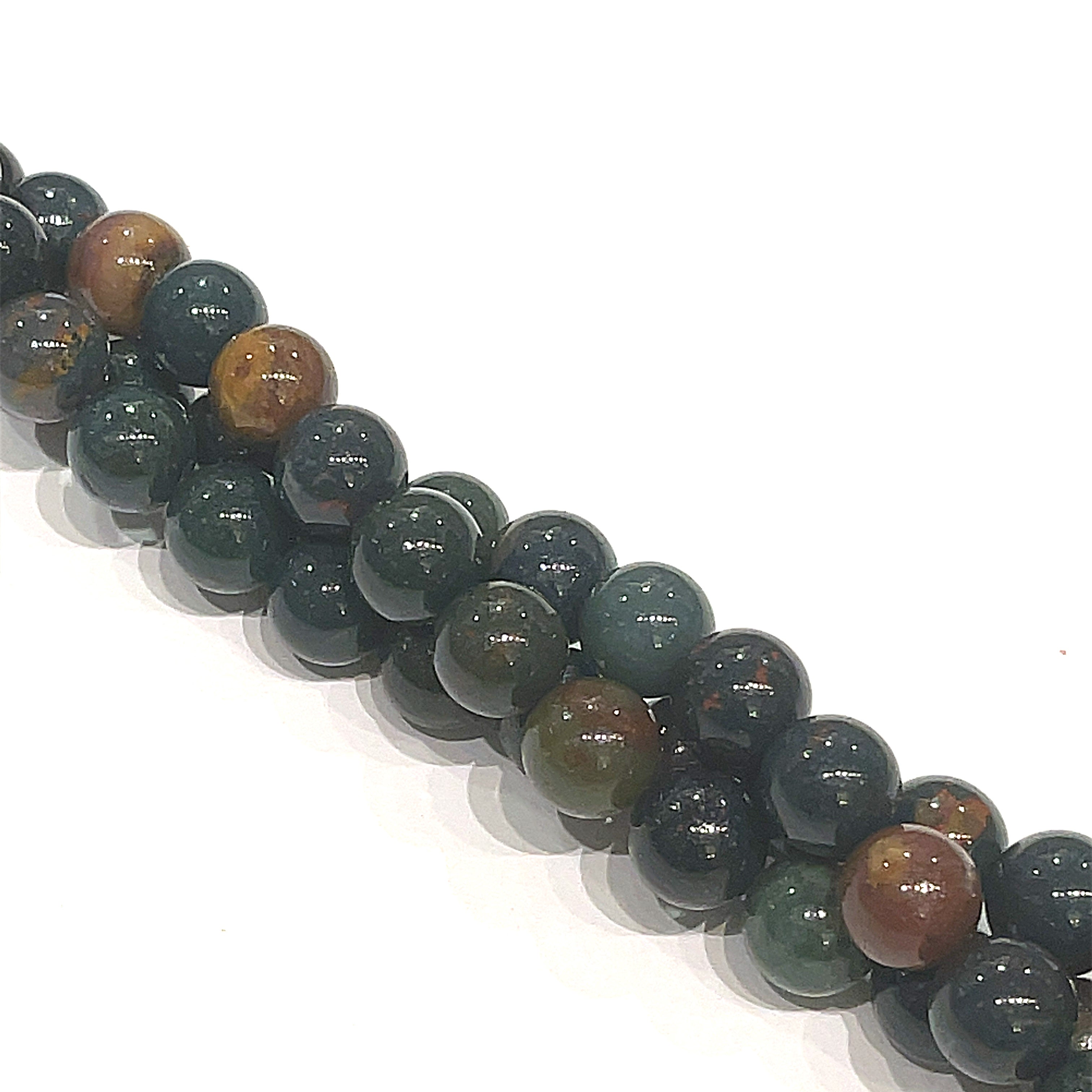 Bloodstone gemstone strands, jewelry supplies