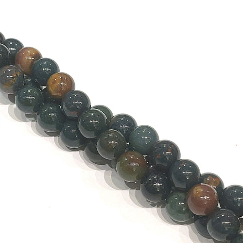 Bloodstone gemstone strands, jewelry supplies