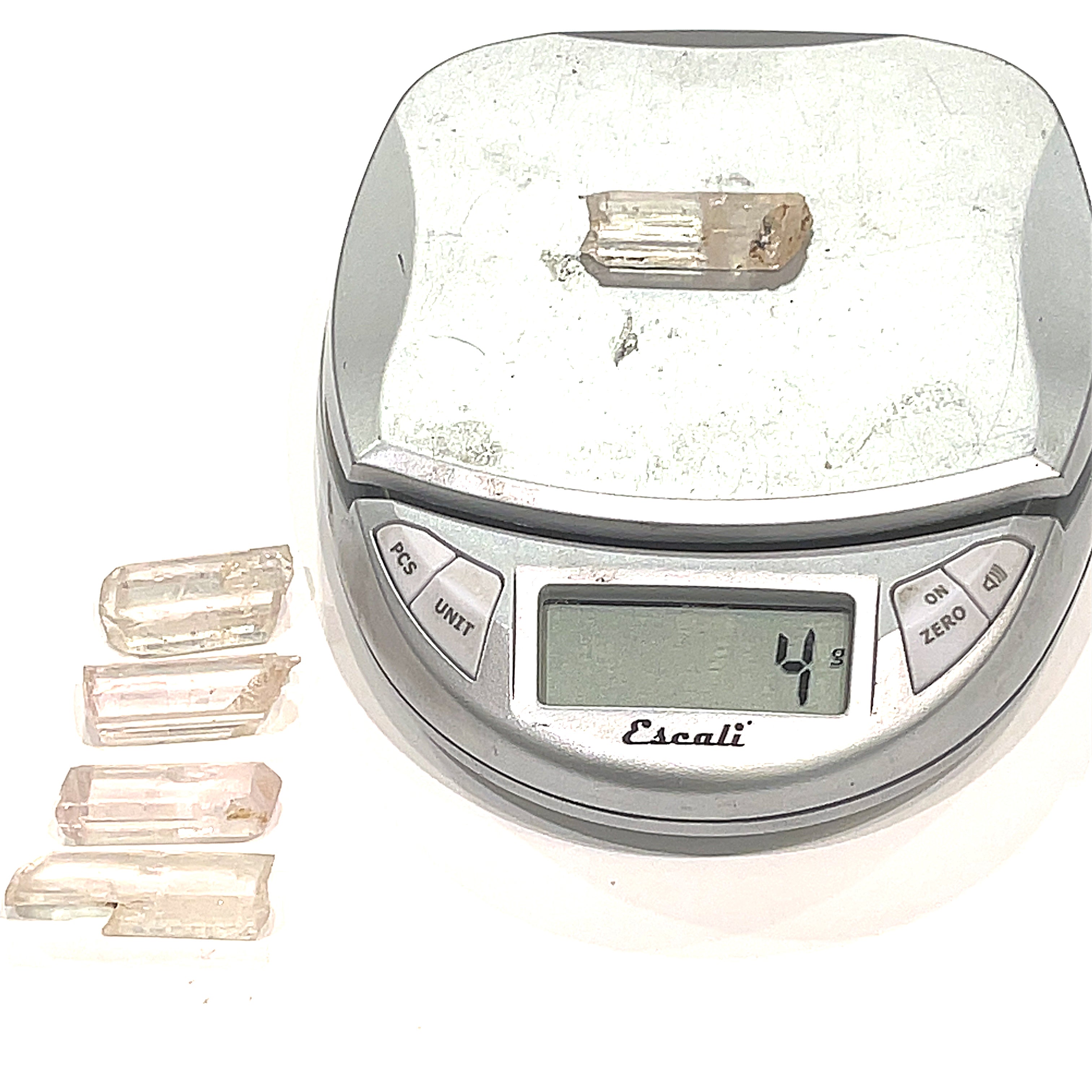 Natural Kunzite raw (Afghanistan) gemstones, collectors piece