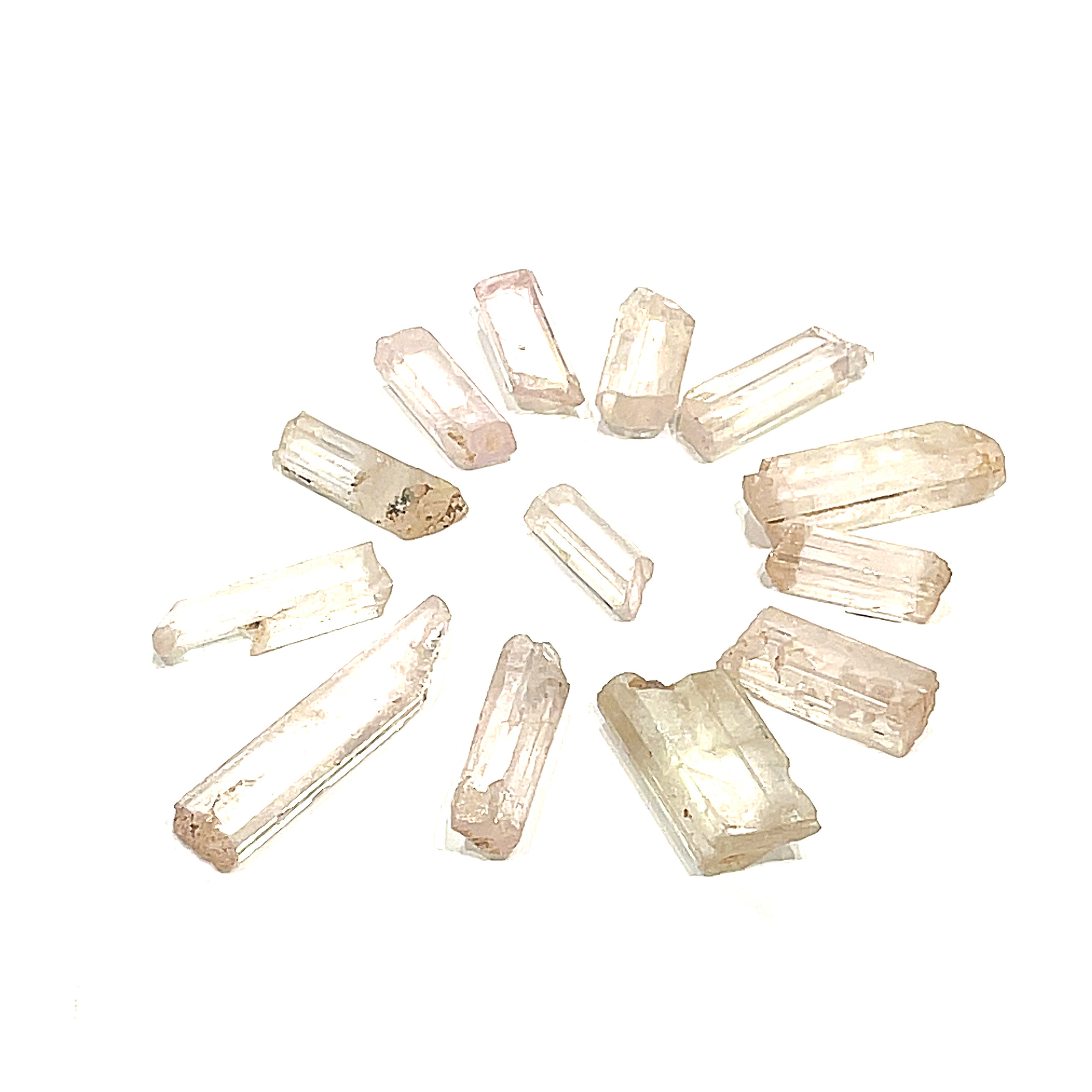 Natural Kunzite raw (Afghanistan) gemstones, collectors piece