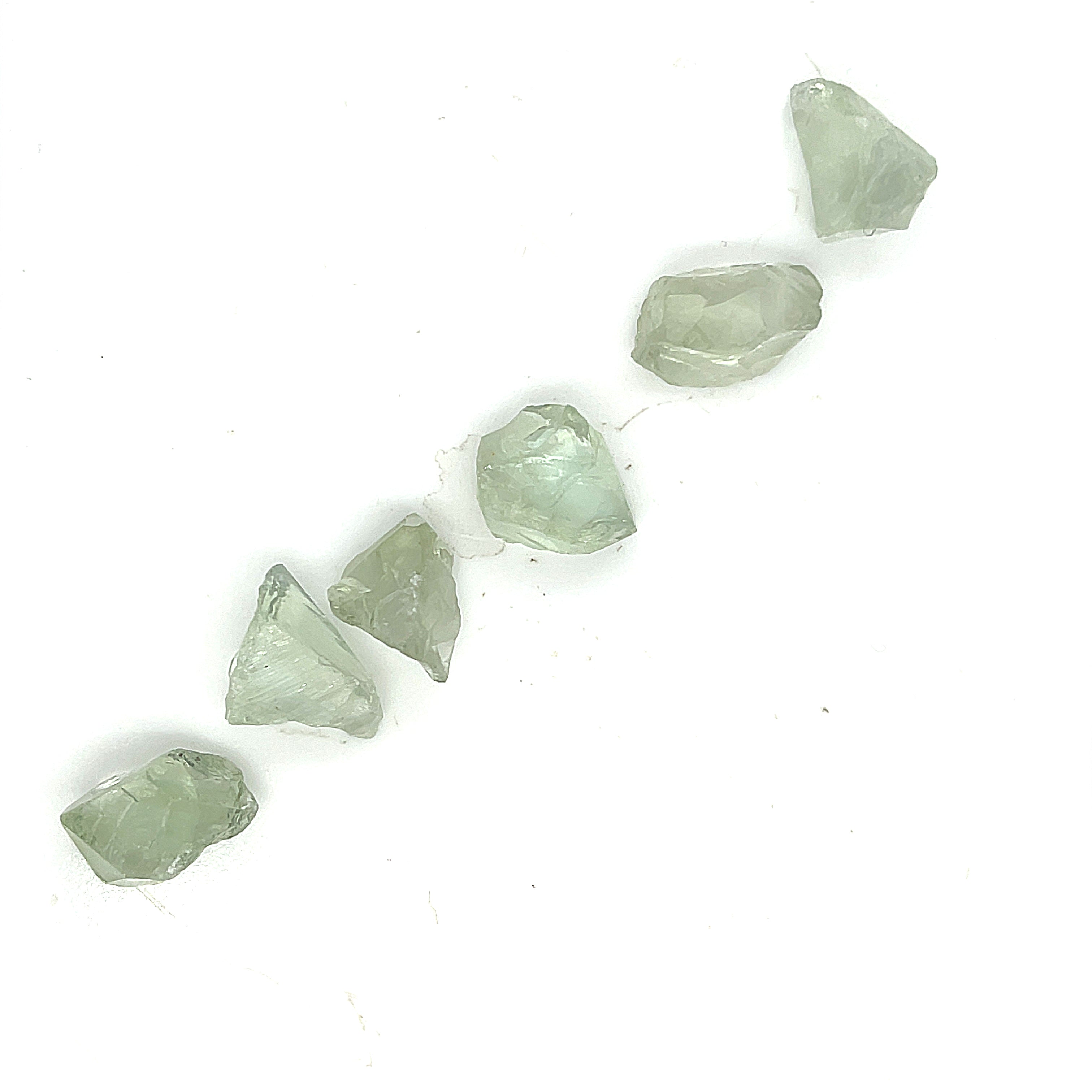 Prasiolite Raw Gemstone, (green amethyst)