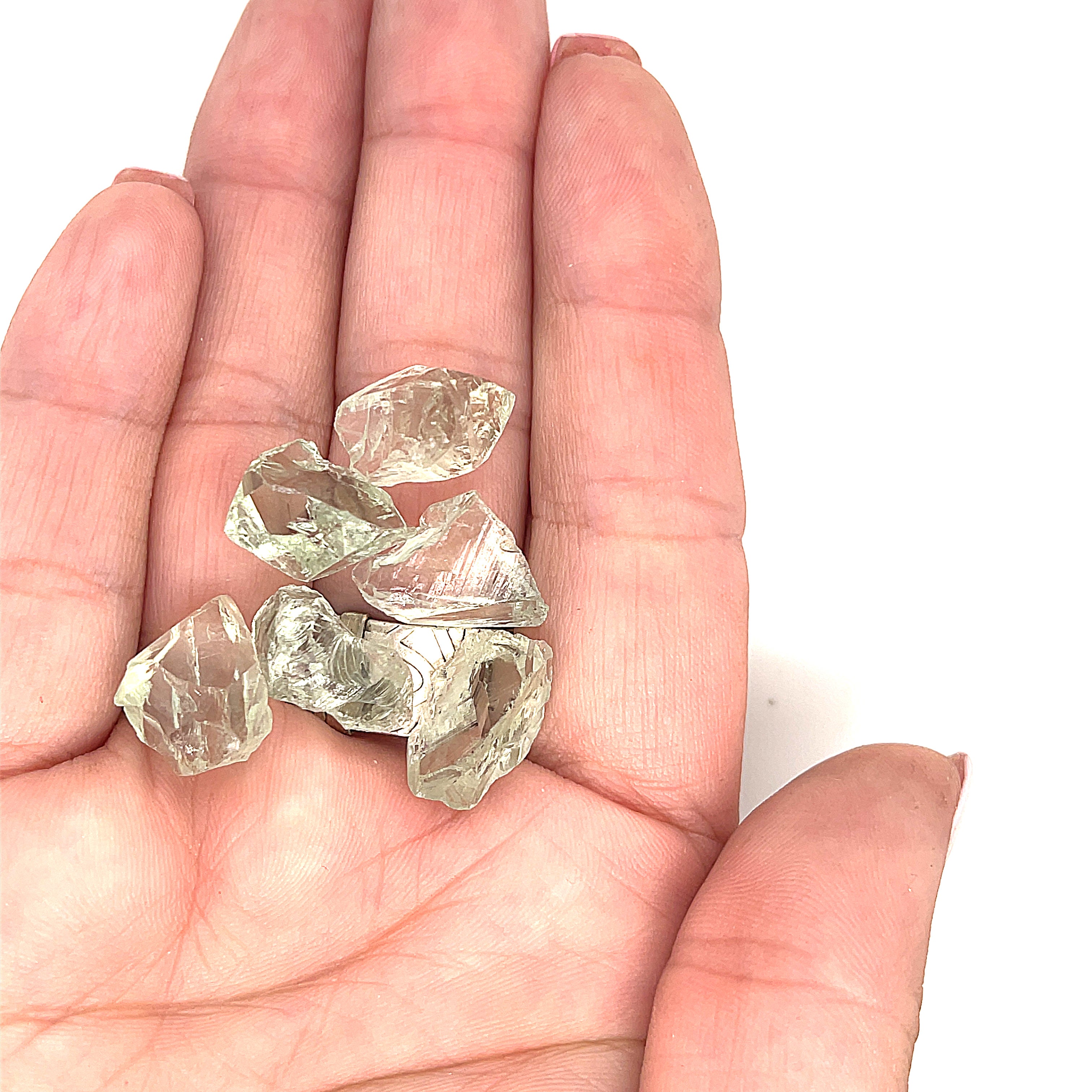 Prasiolite Raw Gemstone, (green amethyst)