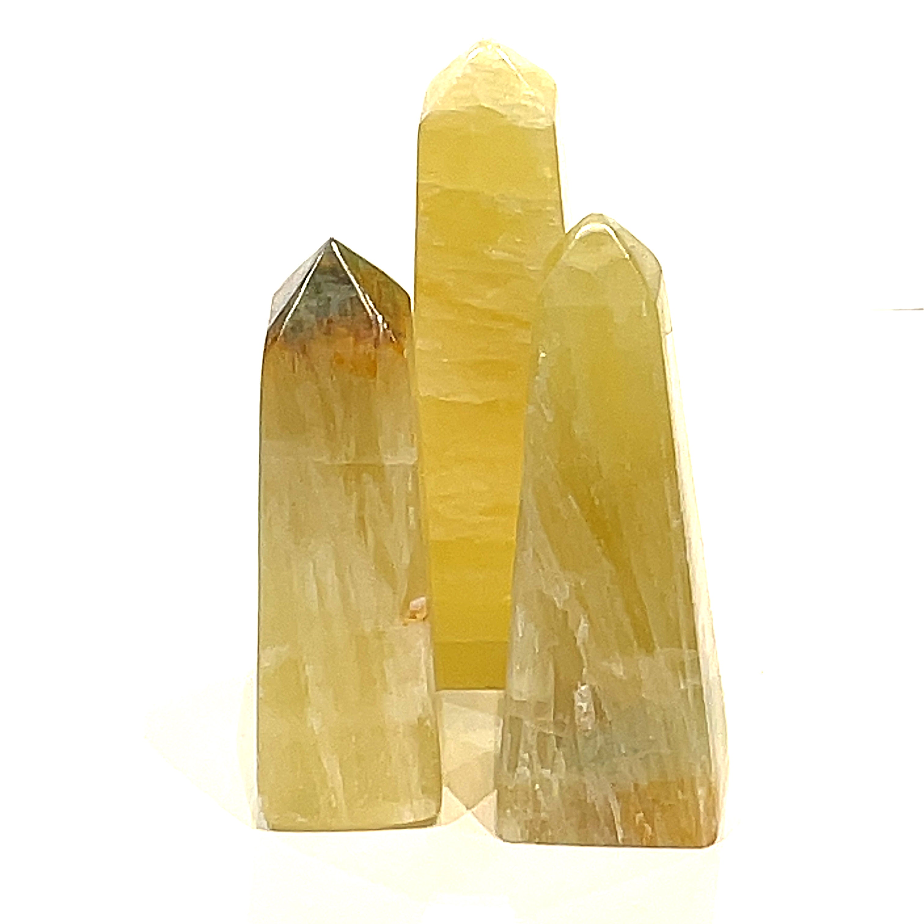 Calcite Lemon (yellow) Gemstone tower