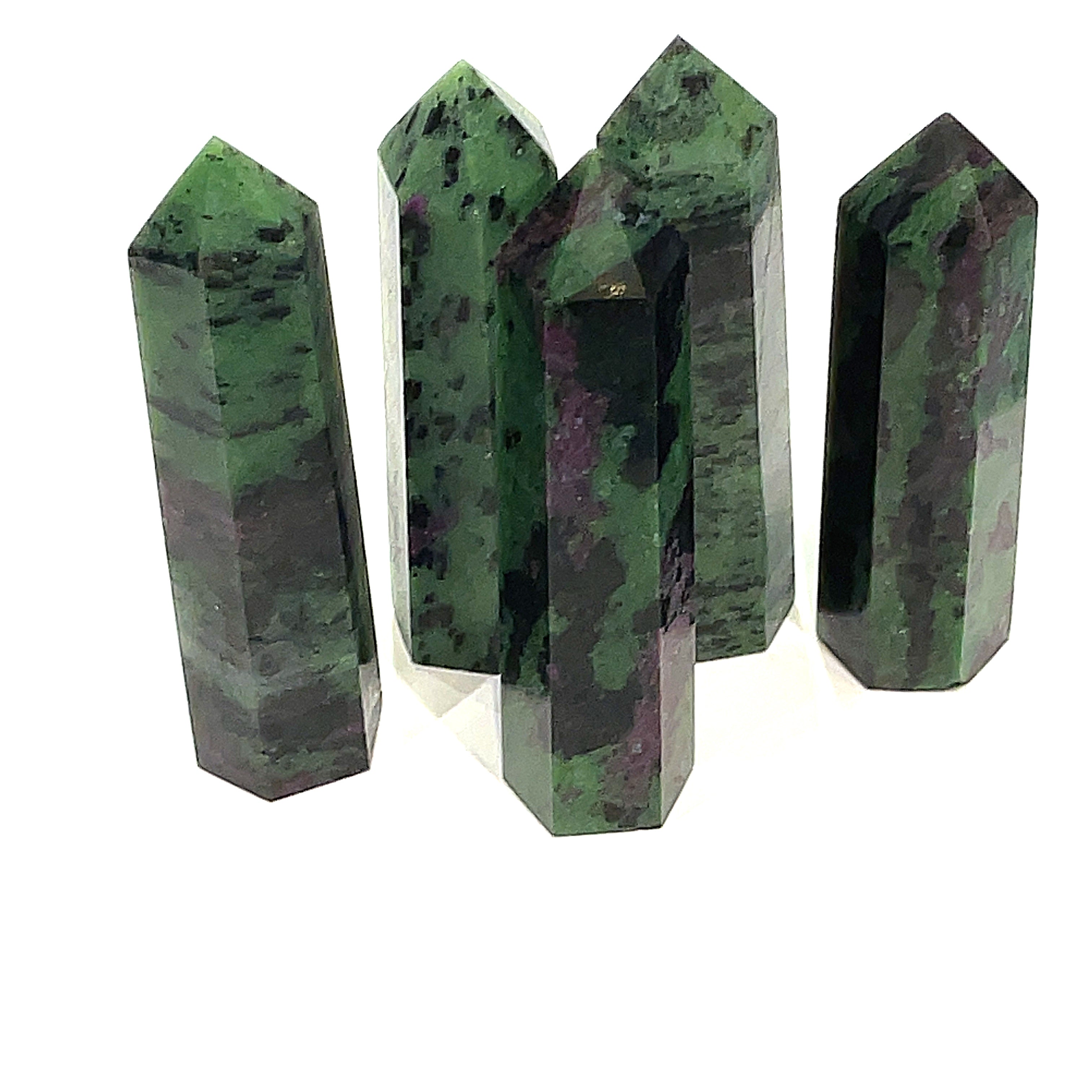 Ruby Zoisite Gemstone Tower