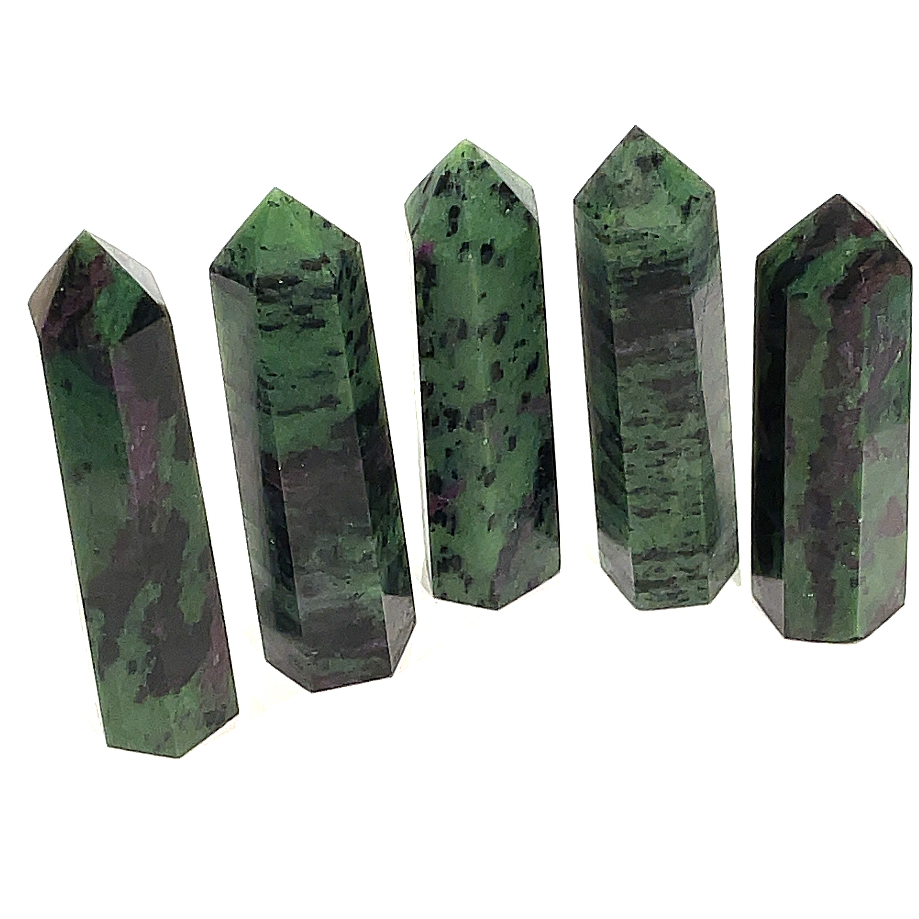 Ruby Zoisite Gemstone Tower