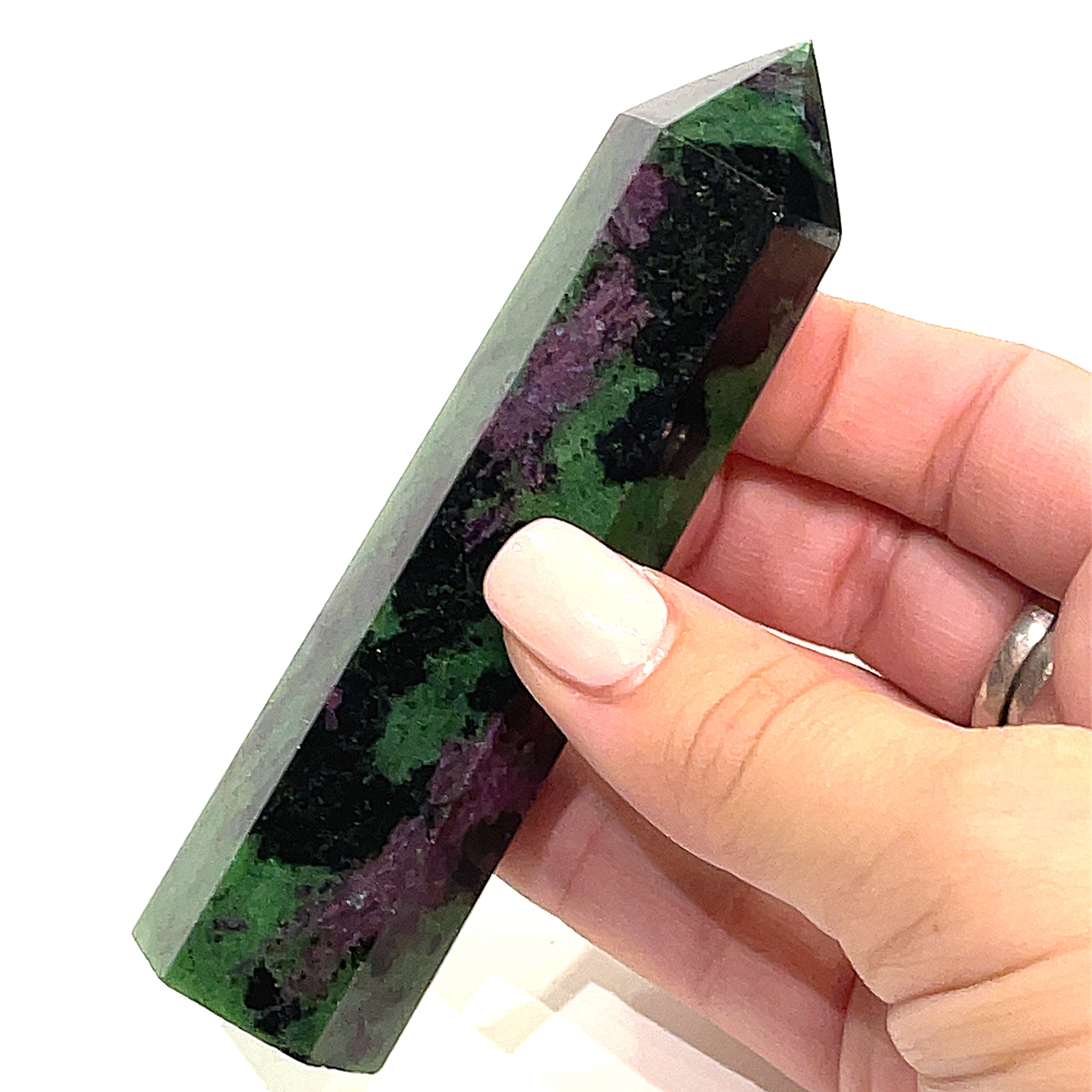 Ruby Zoisite Gemstone Tower