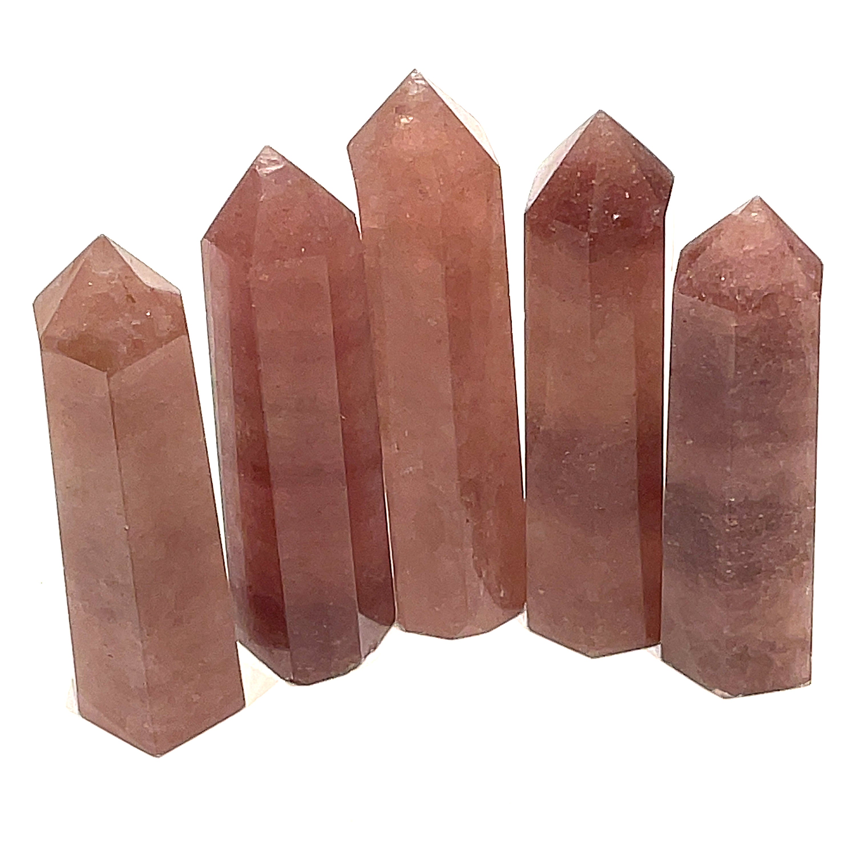 Strawberry Quartz Gemstone Towers
