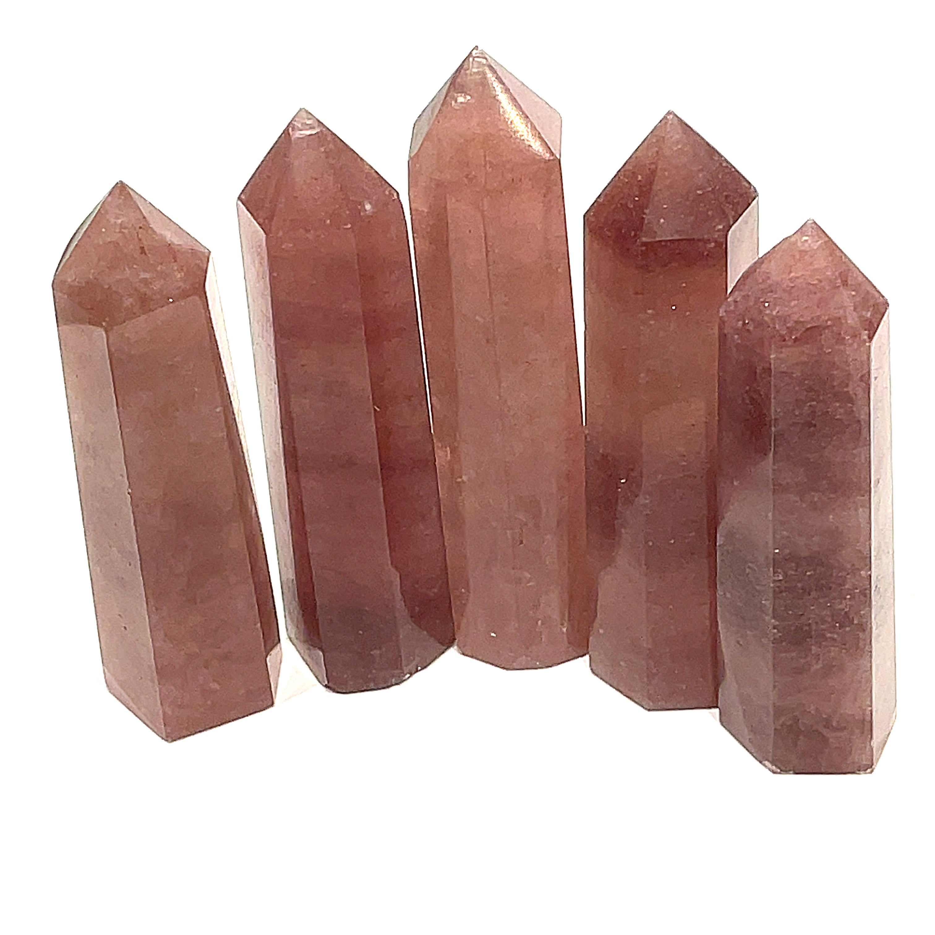 Strawberry Quartz Gemstone Towers