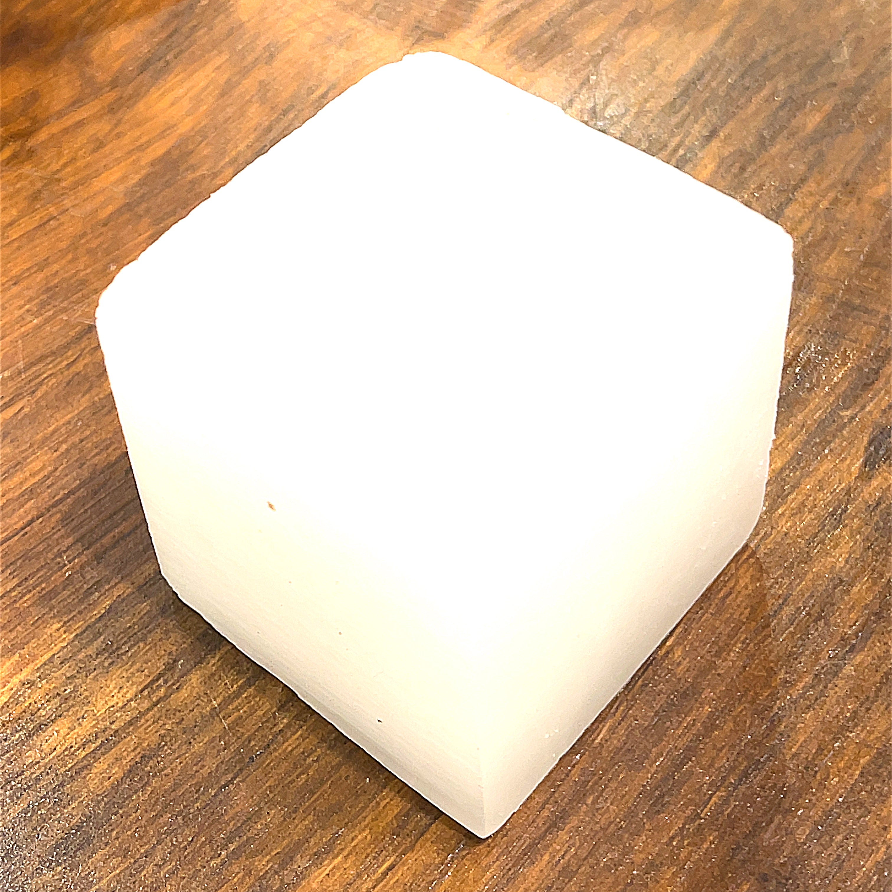 Selenite Gemstone pyramid / cube